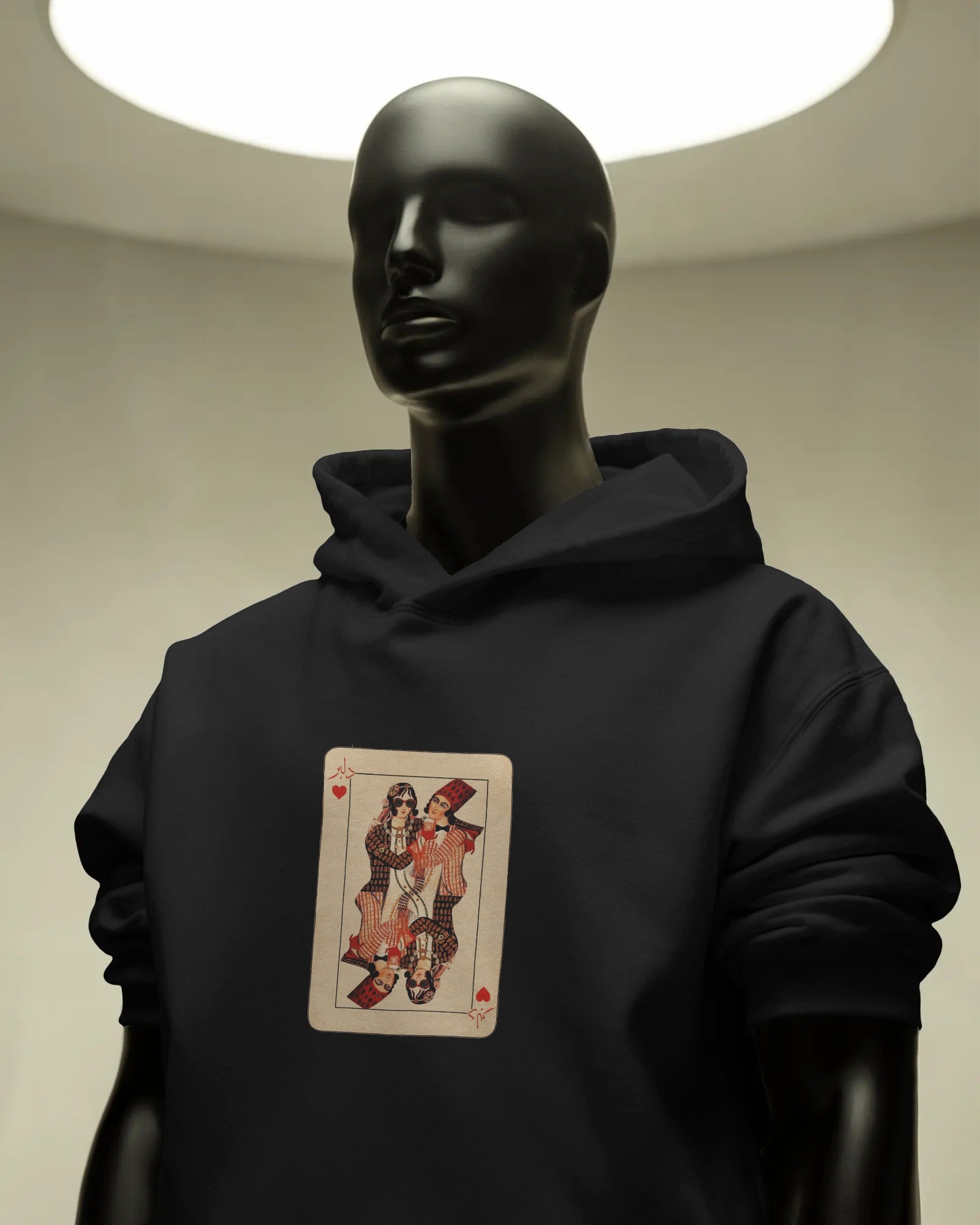 Delbar Playing Card Hoodie | Persian Fun Graphic | Card Style Streetwear