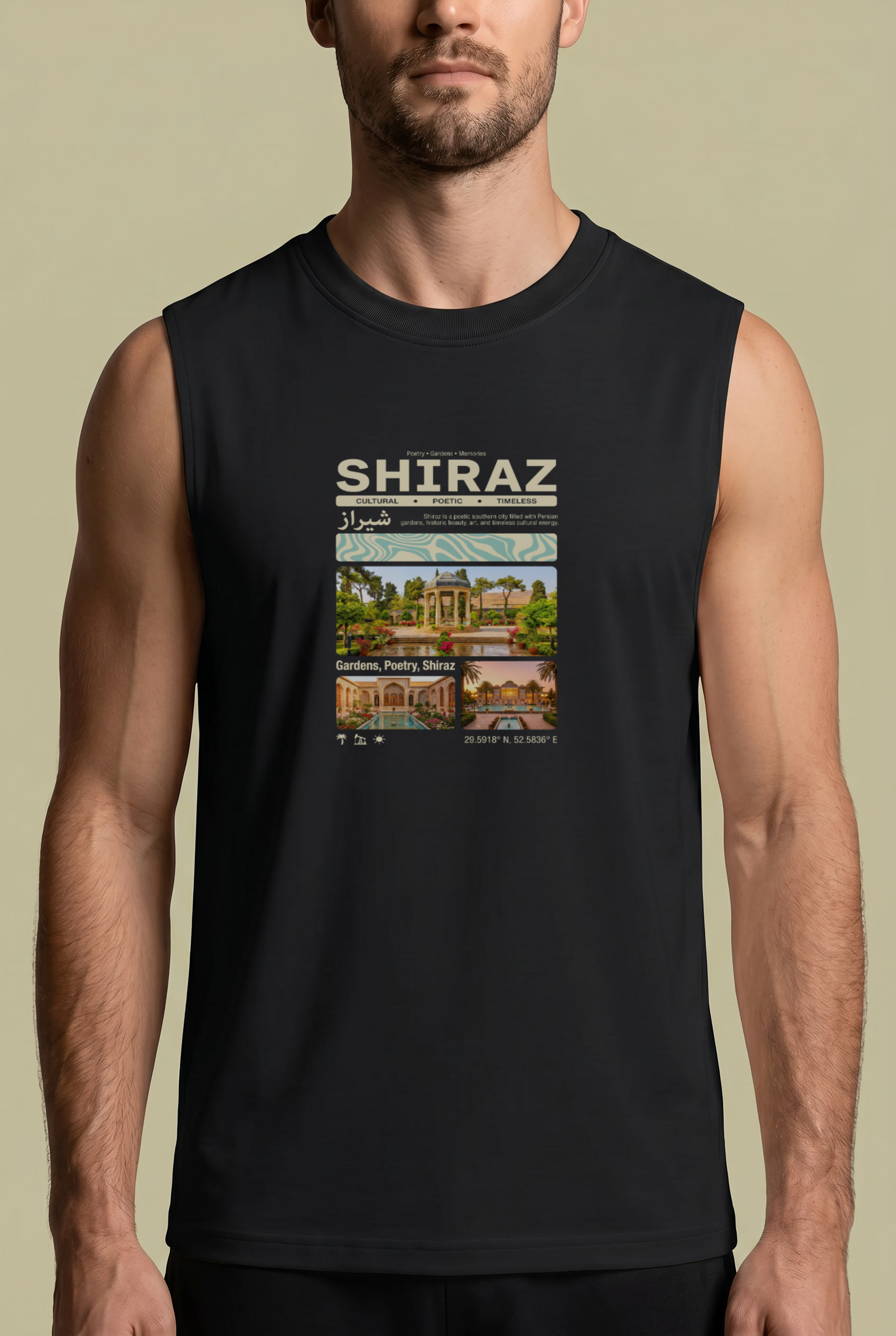 Shiraz Summer Sleeveless – Persian Travel Poster Design