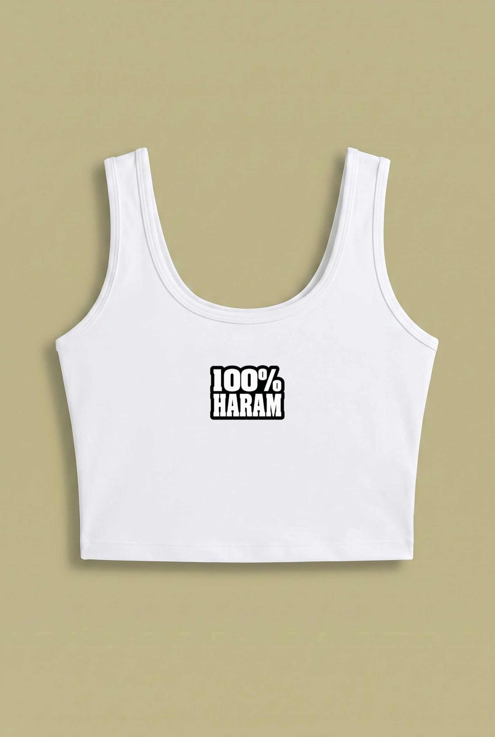 100% Haram Crop Top – Funny Meme Streetwear Design
