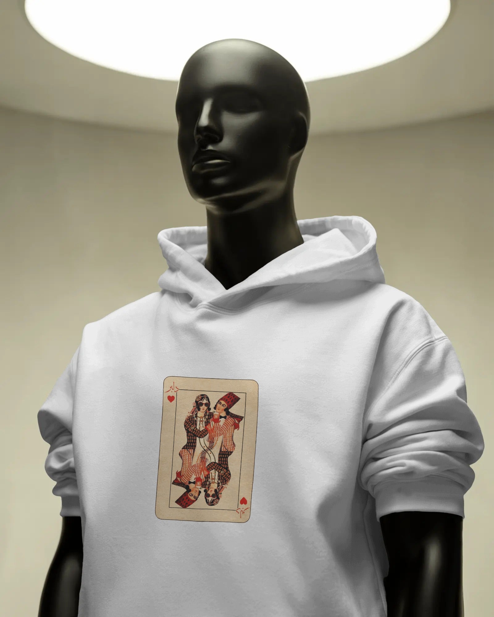 Delbar Playing Card Hoodie | Persian Fun Graphic | Card Style Streetwear