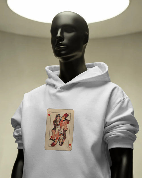 Delbar Playing Card Hoodie | Persian Fun Graphic | Card Style Streetwear
