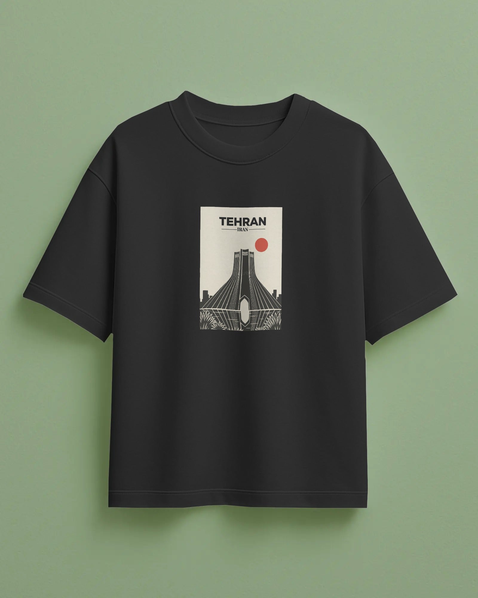 Tehran Azadi Tower Graphic T-Shirt | Women Oversized
