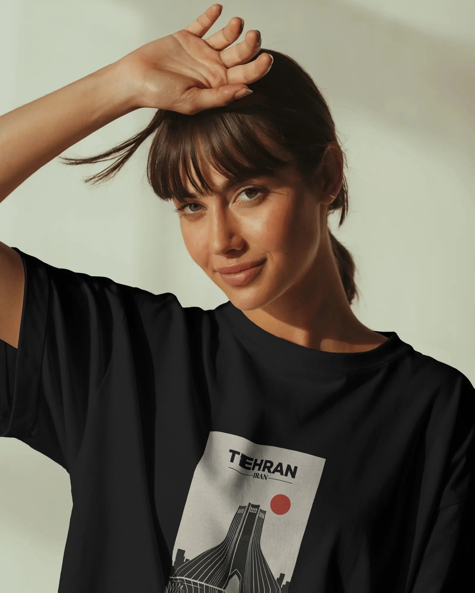 Tehran Azadi Tower Graphic T-Shirt | Women Oversized