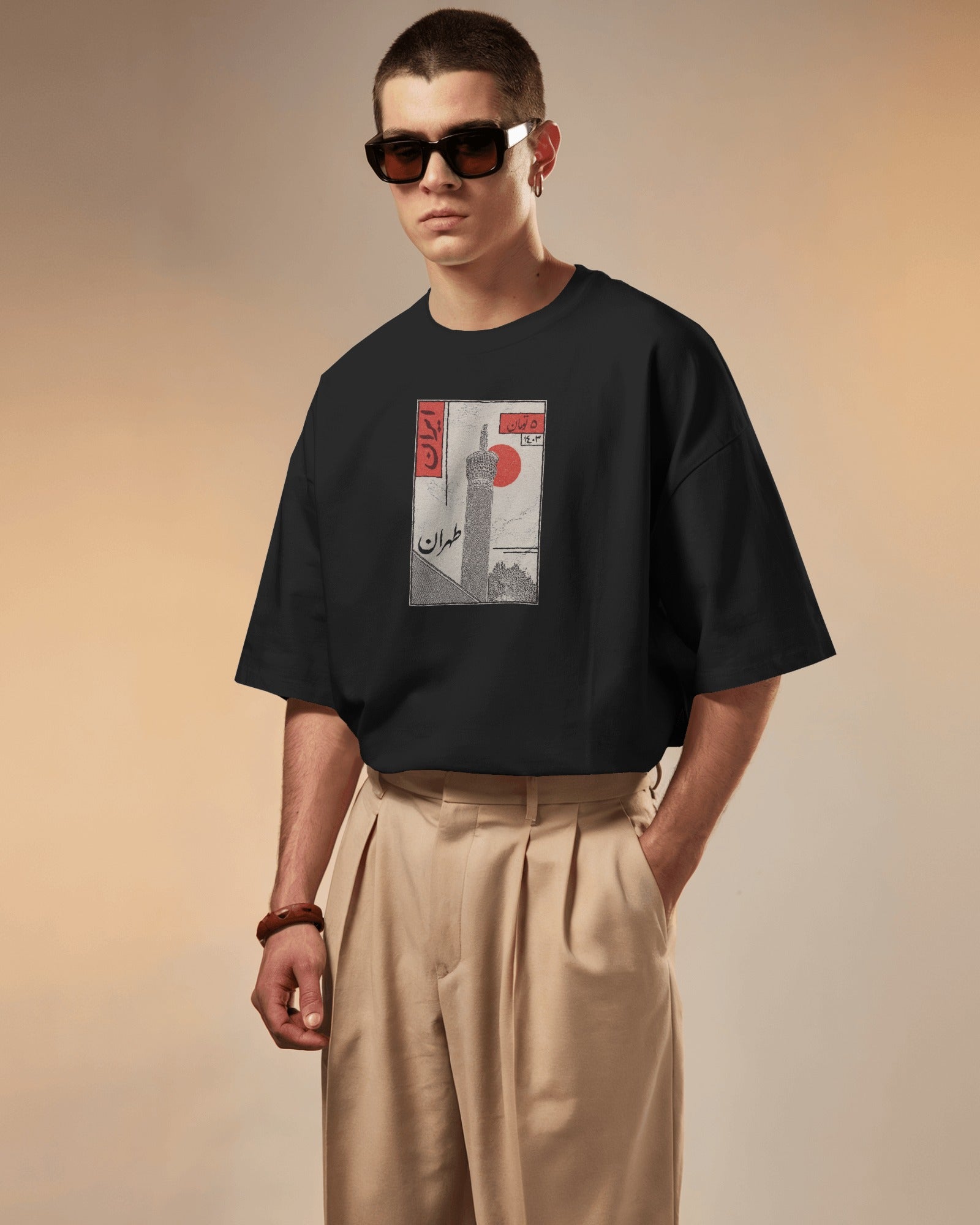 Tehran Postage Stamp T-Shirt | Vintage Iran Stamp Design | FaraDesign