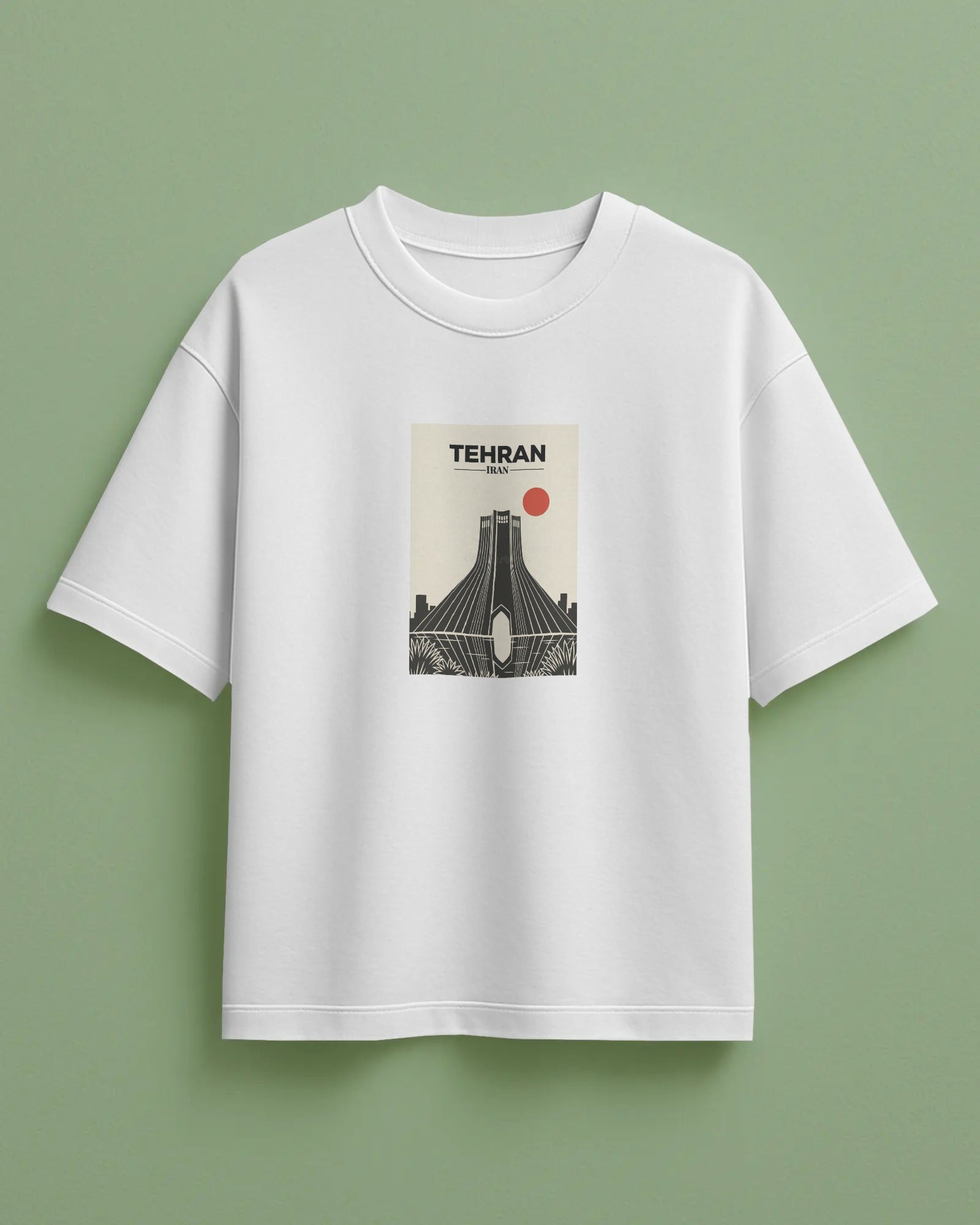 Tehran Azadi Tower Graphic T-Shirt | Women Oversized