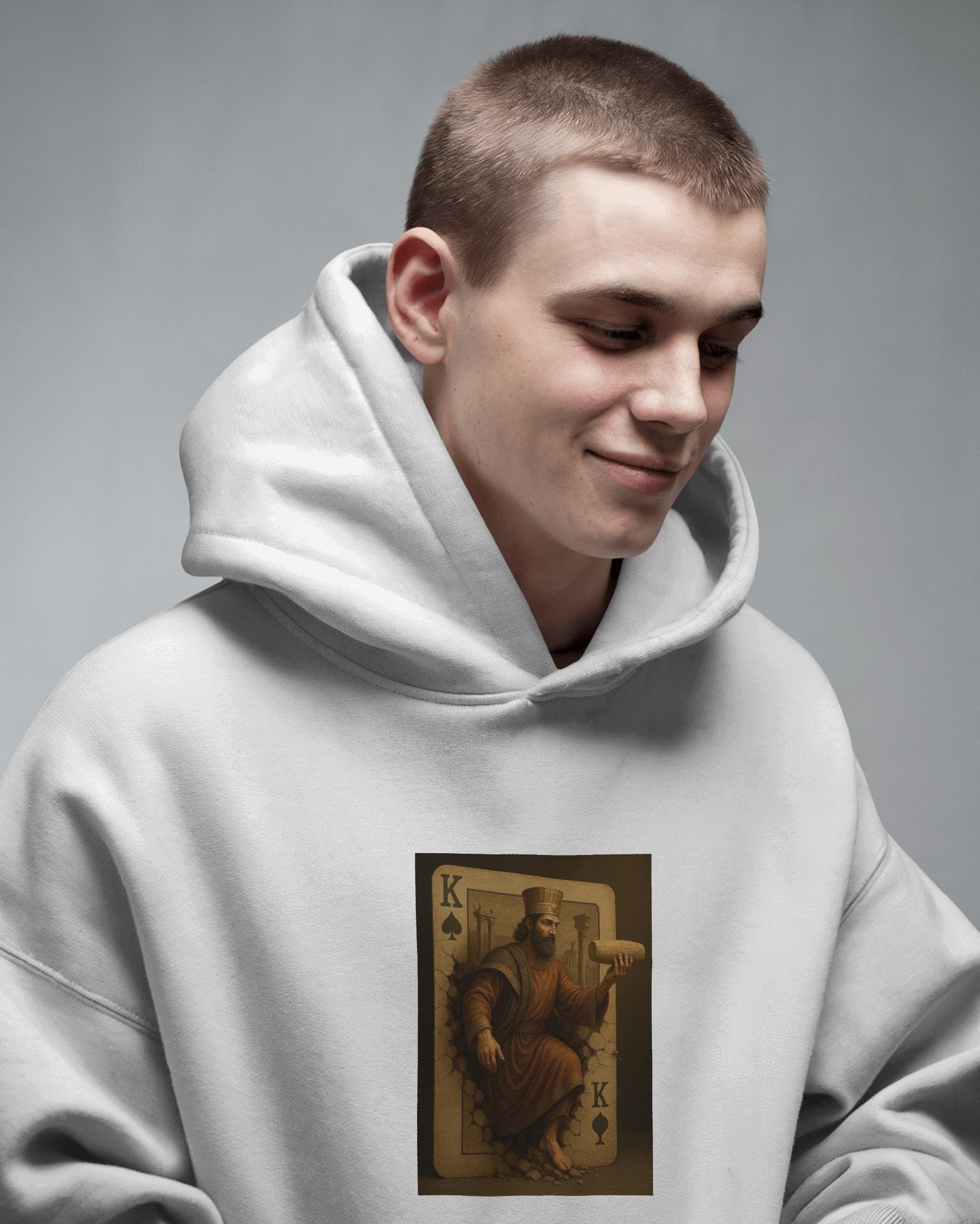 Cyrus The Great Playing Card Hoodie | Persian King Design | Iran Heritage Streetwear