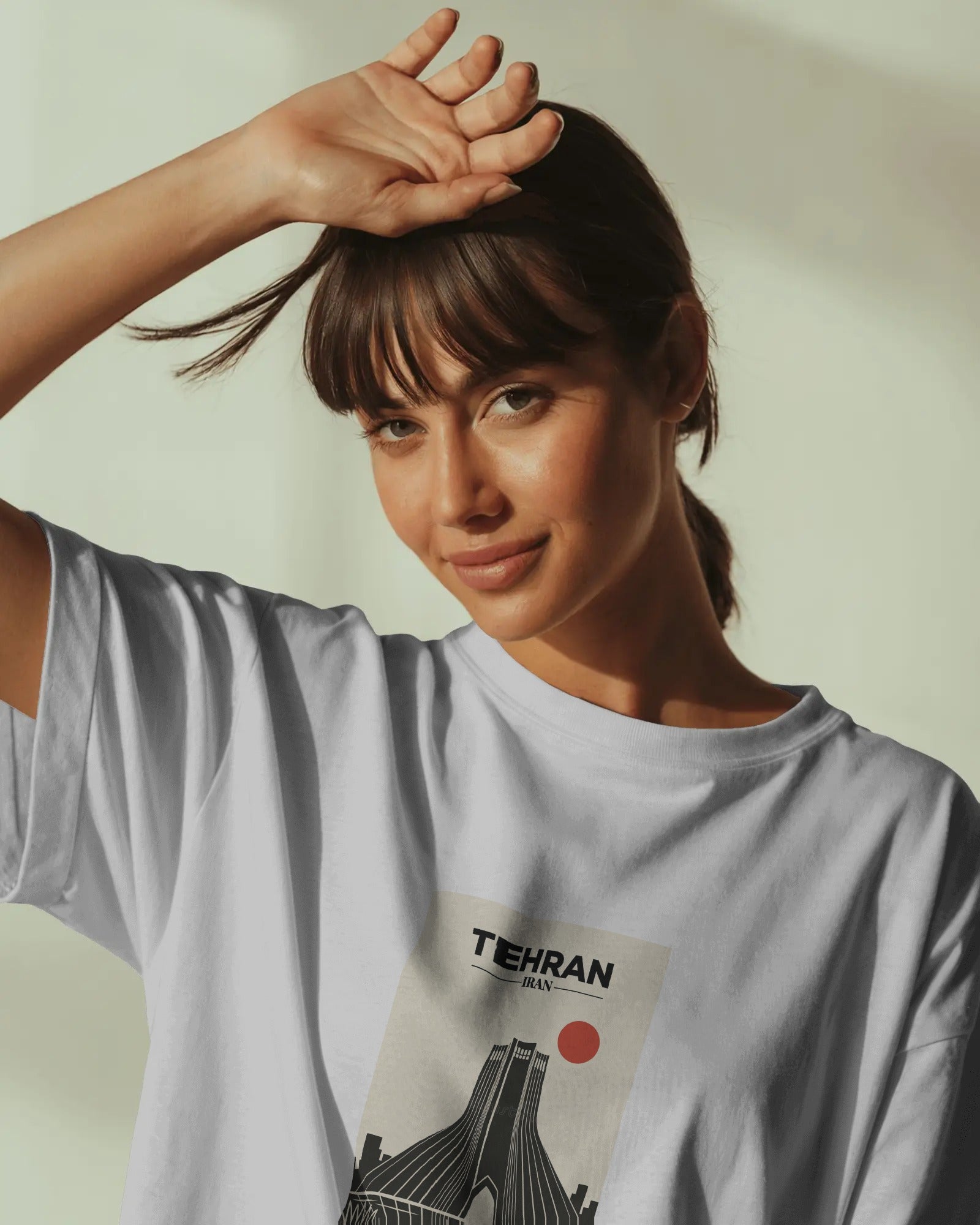 Tehran Azadi Tower Graphic T-Shirt | Women Oversized