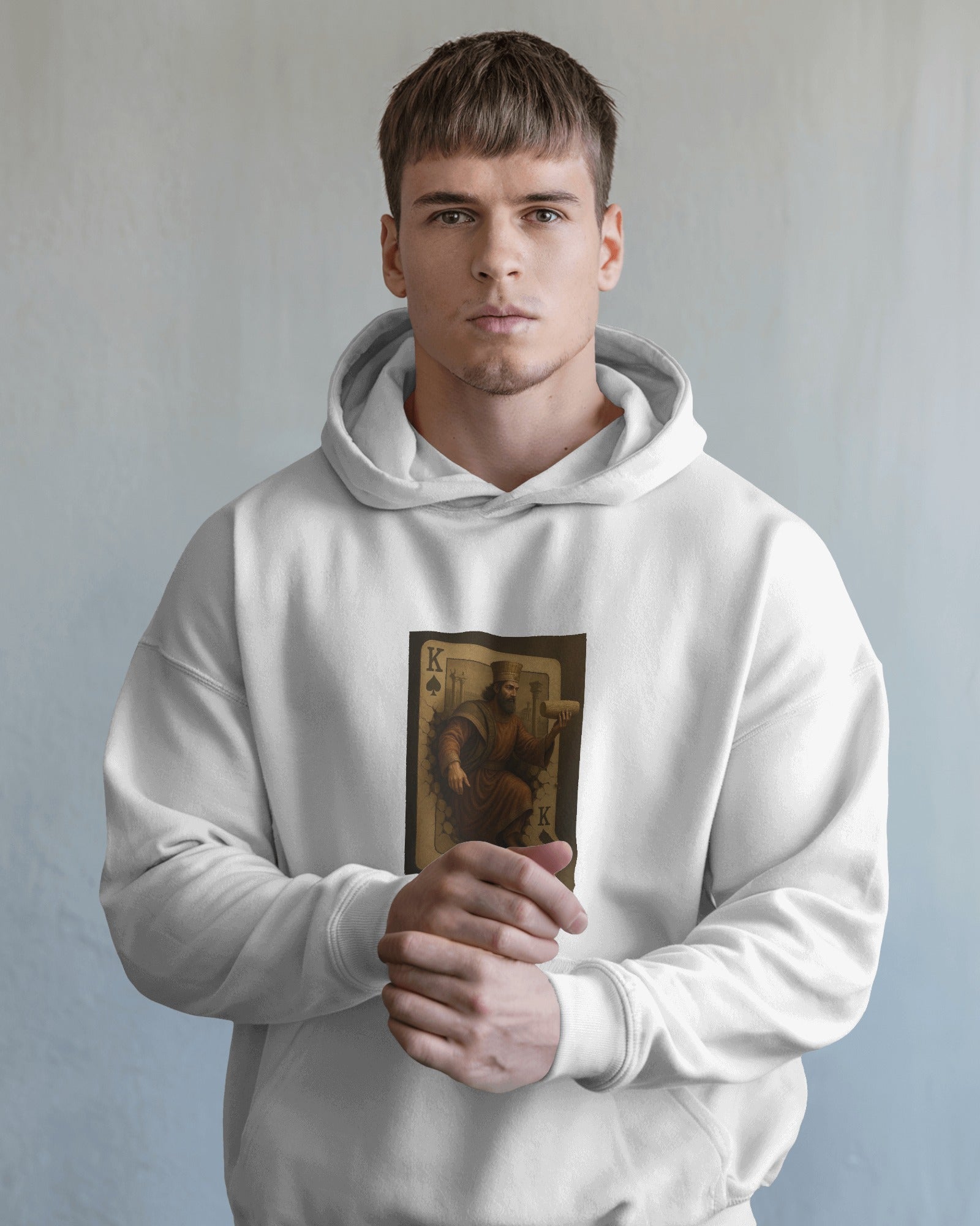 Cyrus The Great Playing Card Hoodie | Persian King Design | Iran Heritage Streetwear