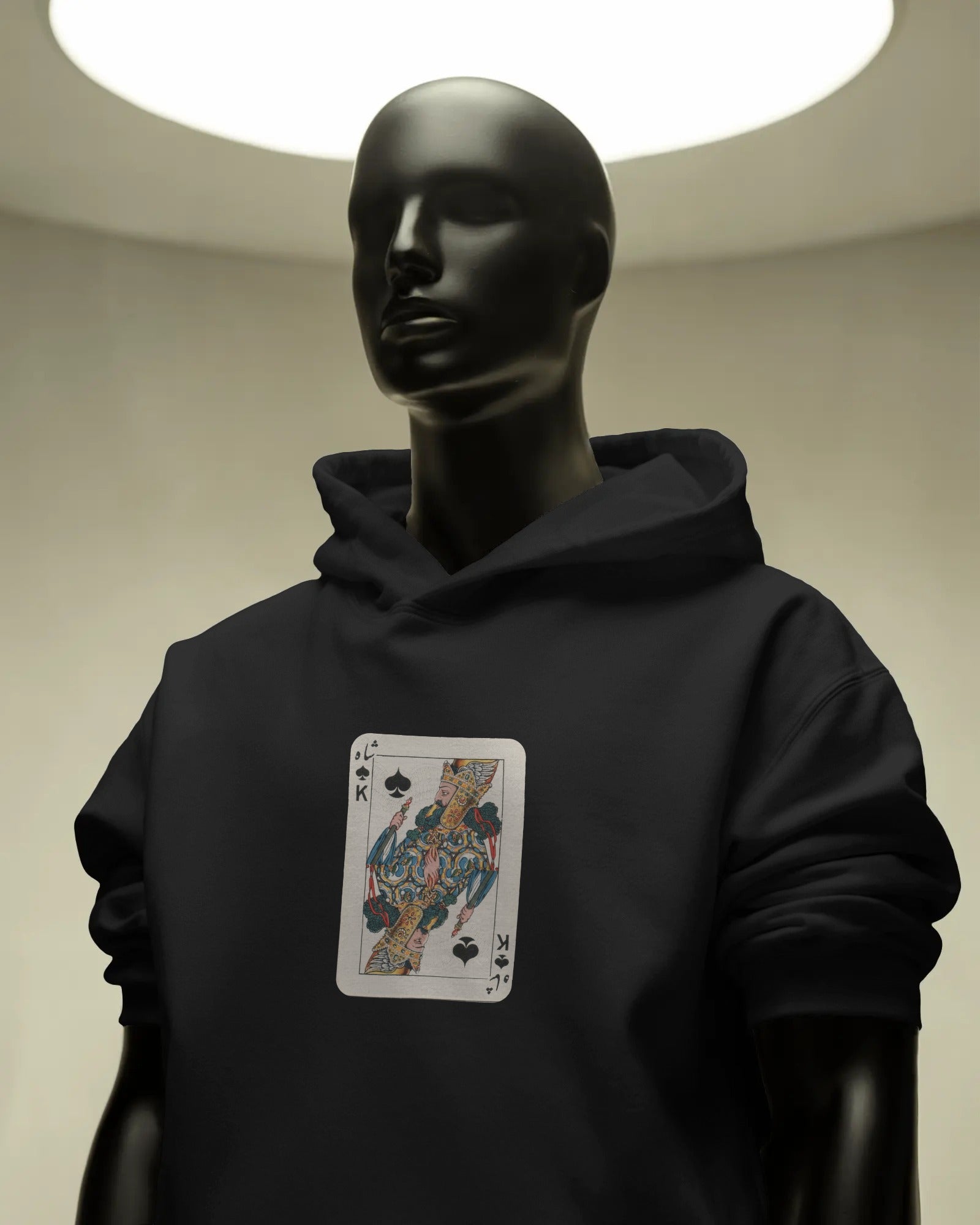 Shah Playing Card Hoodie | Persian King Card Design | Fun Streetwear Hoodie