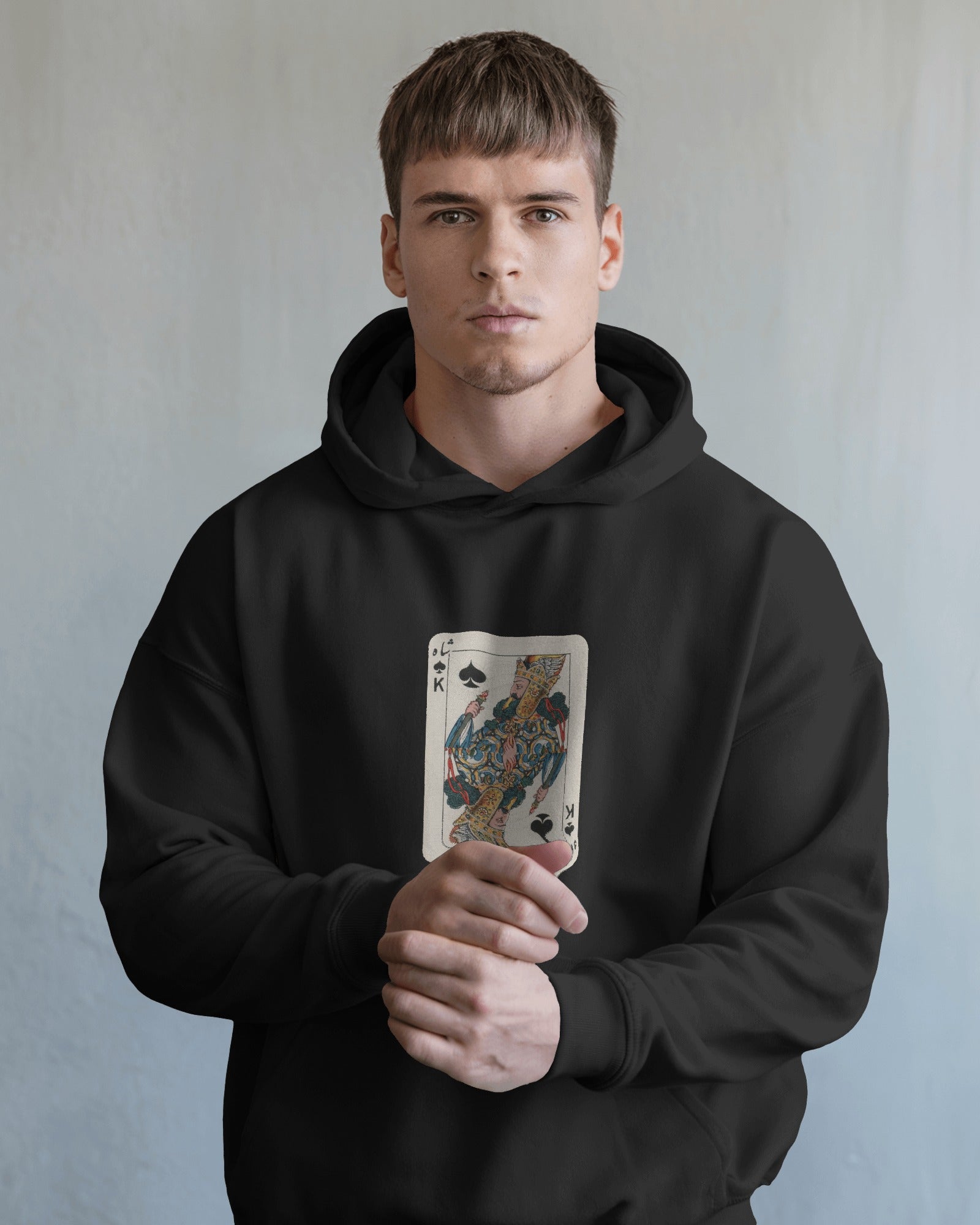 Shah Playing Card Hoodie | Persian King Card Design | Fun Streetwear Hoodie