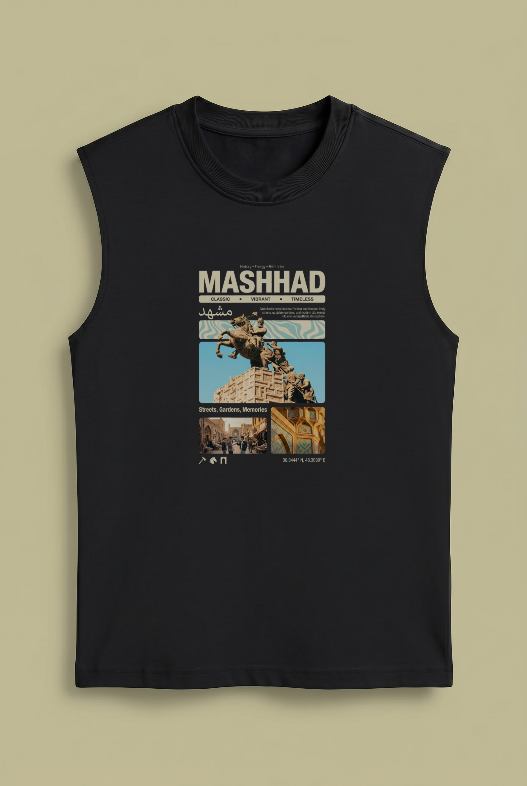 Mashhad Summer Sleeveless – Persian Travel Poster Design