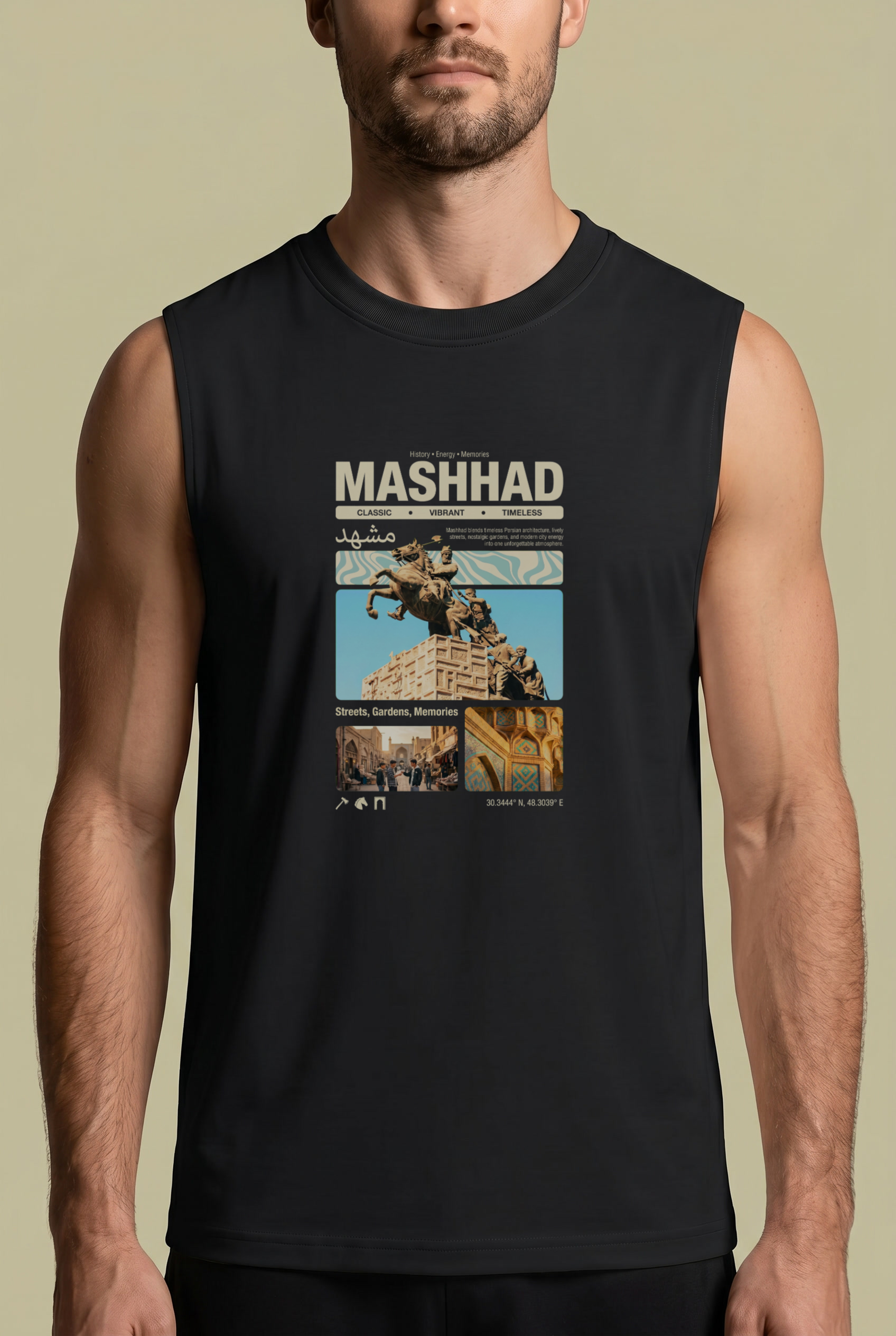 Mashhad Summer Sleeveless – Persian Travel Poster Design