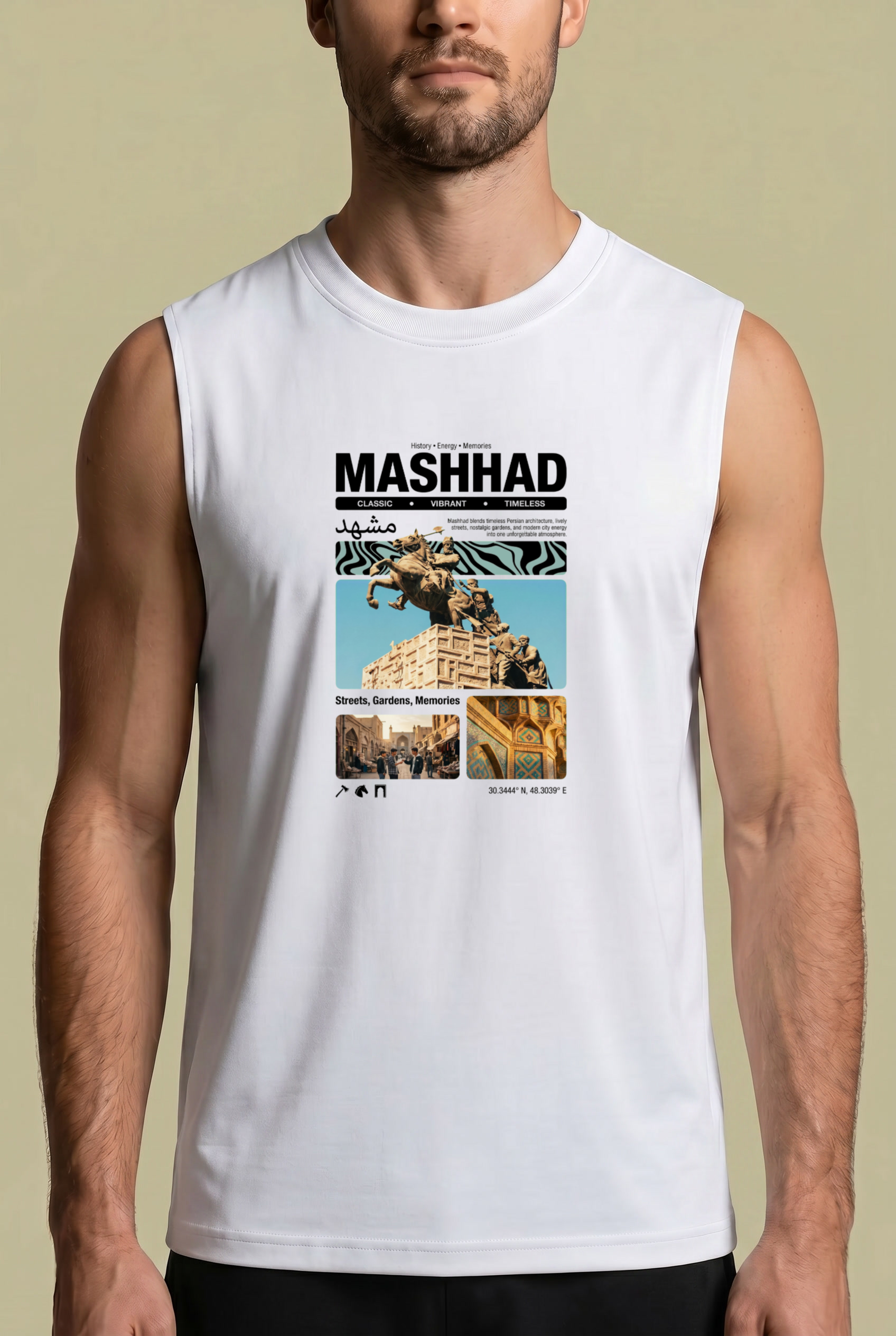Mashhad Summer Sleeveless – Persian Travel Poster Design