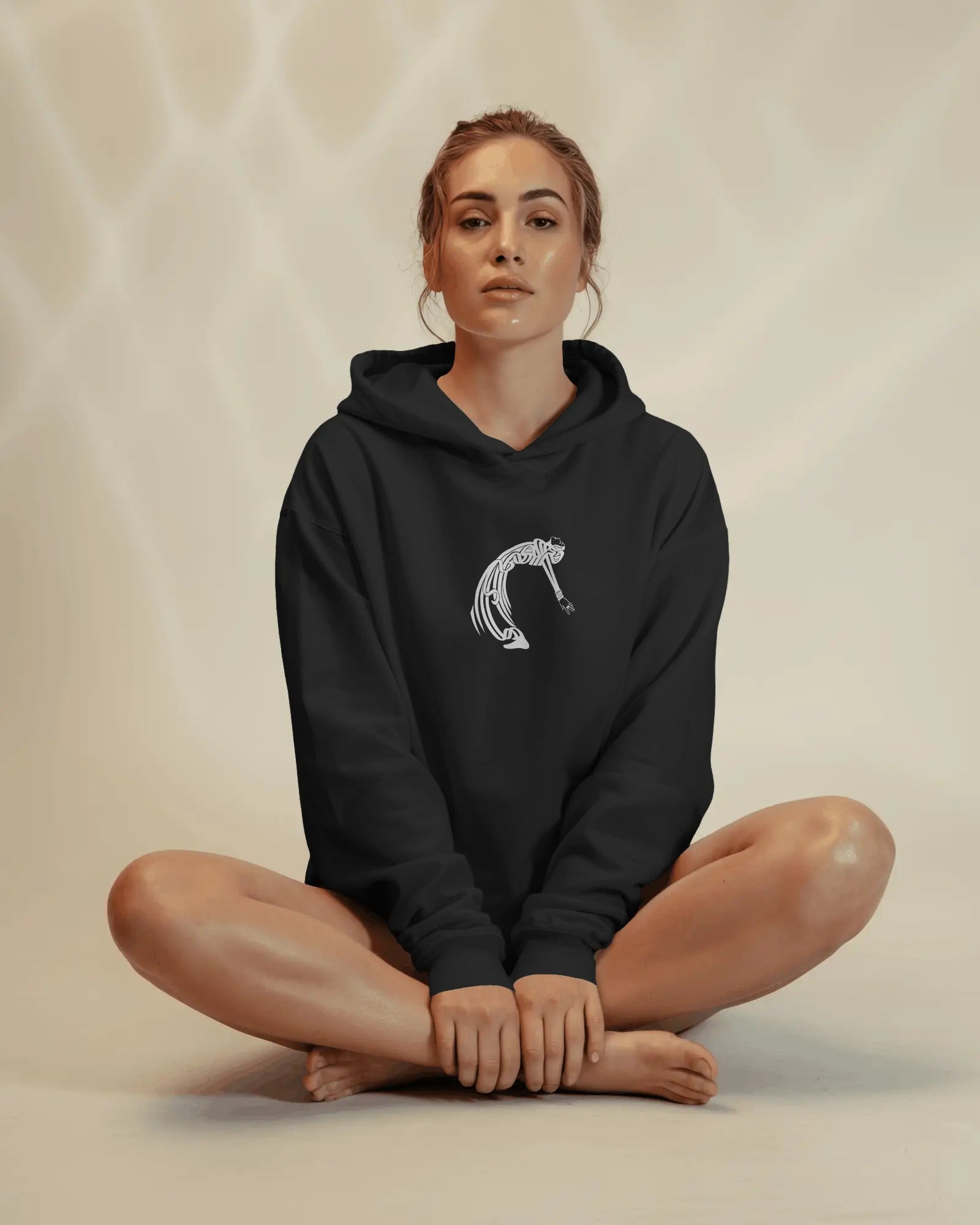 Persian Calligraphy Figure (Oversized Hoodie) | Minimal Artistic Design