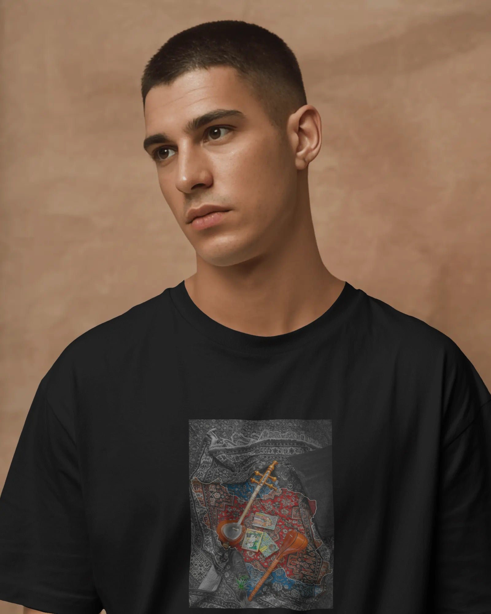 Persian Heritage Map T-Shirt | Iran Art Graphic T-Shirt | FaraDesign