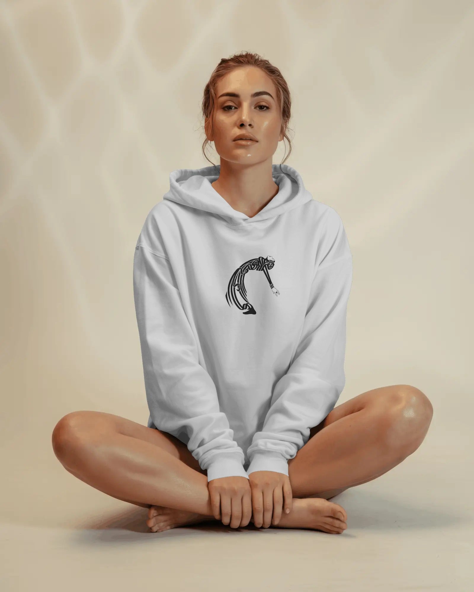 Persian Calligraphy Figure (Oversized Hoodie) | Minimal Artistic Design