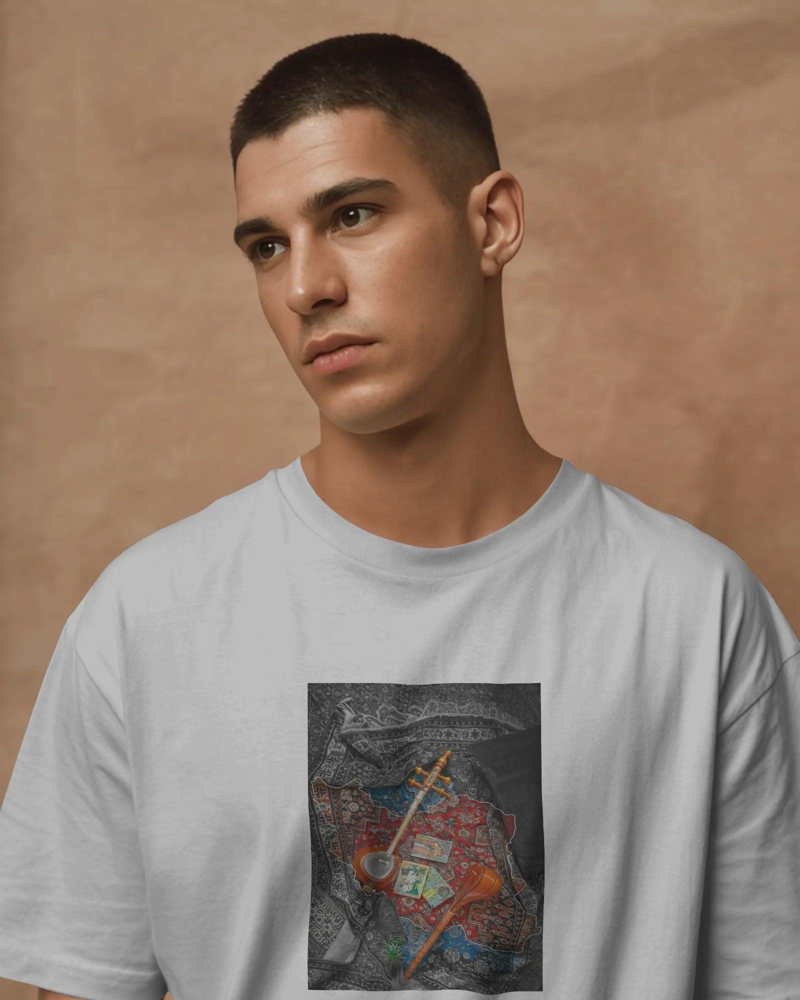 Persian Heritage Map T-Shirt | Iran Art Graphic T-Shirt | FaraDesign