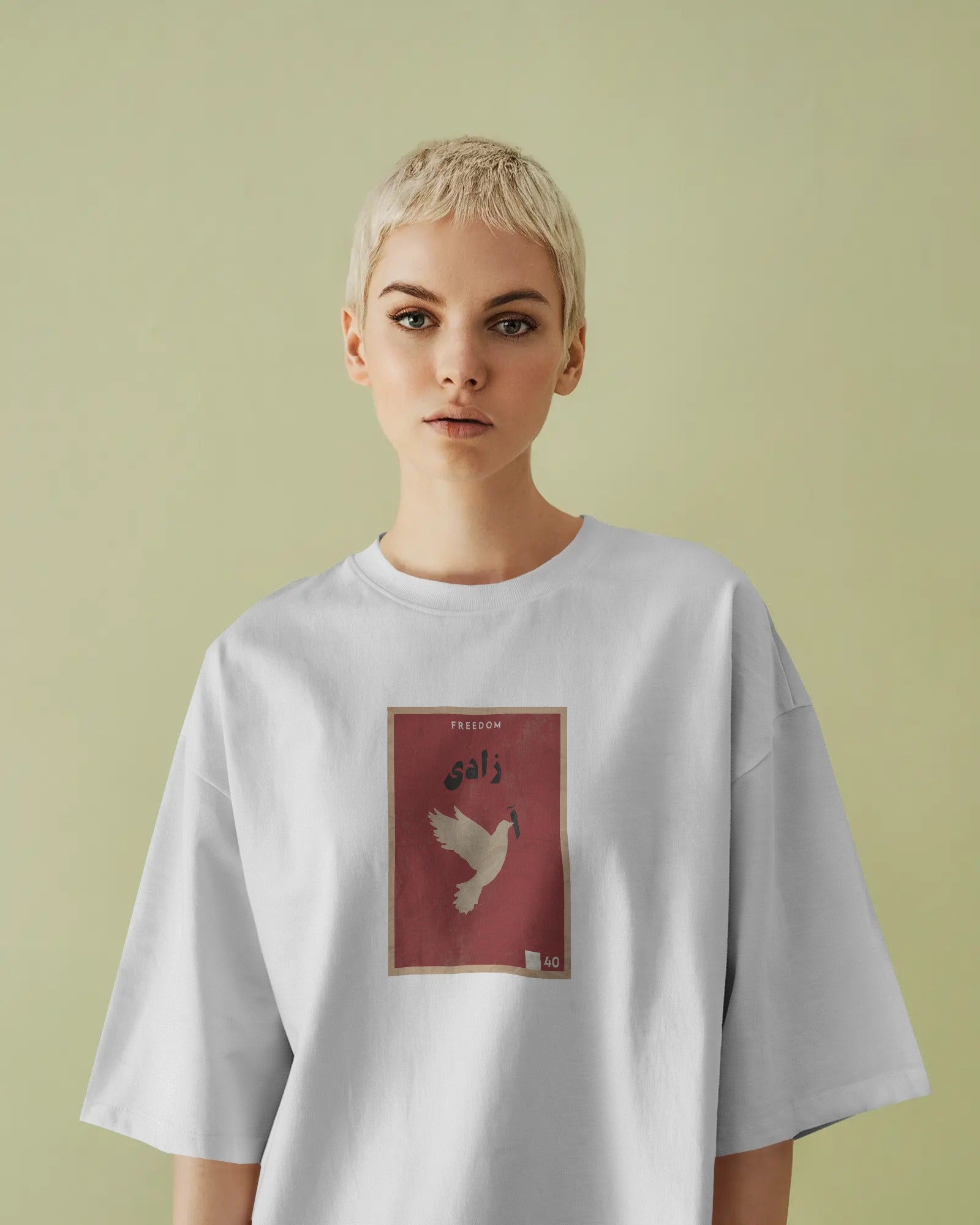 Iran Freedom Dove T-Shirt | Women Oversized