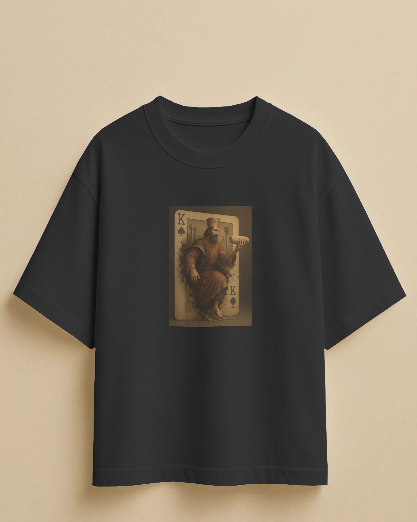 Cyrus The Great Playing Card T-Shirt | Persian King Graphic T-Shirt | FaraDesign