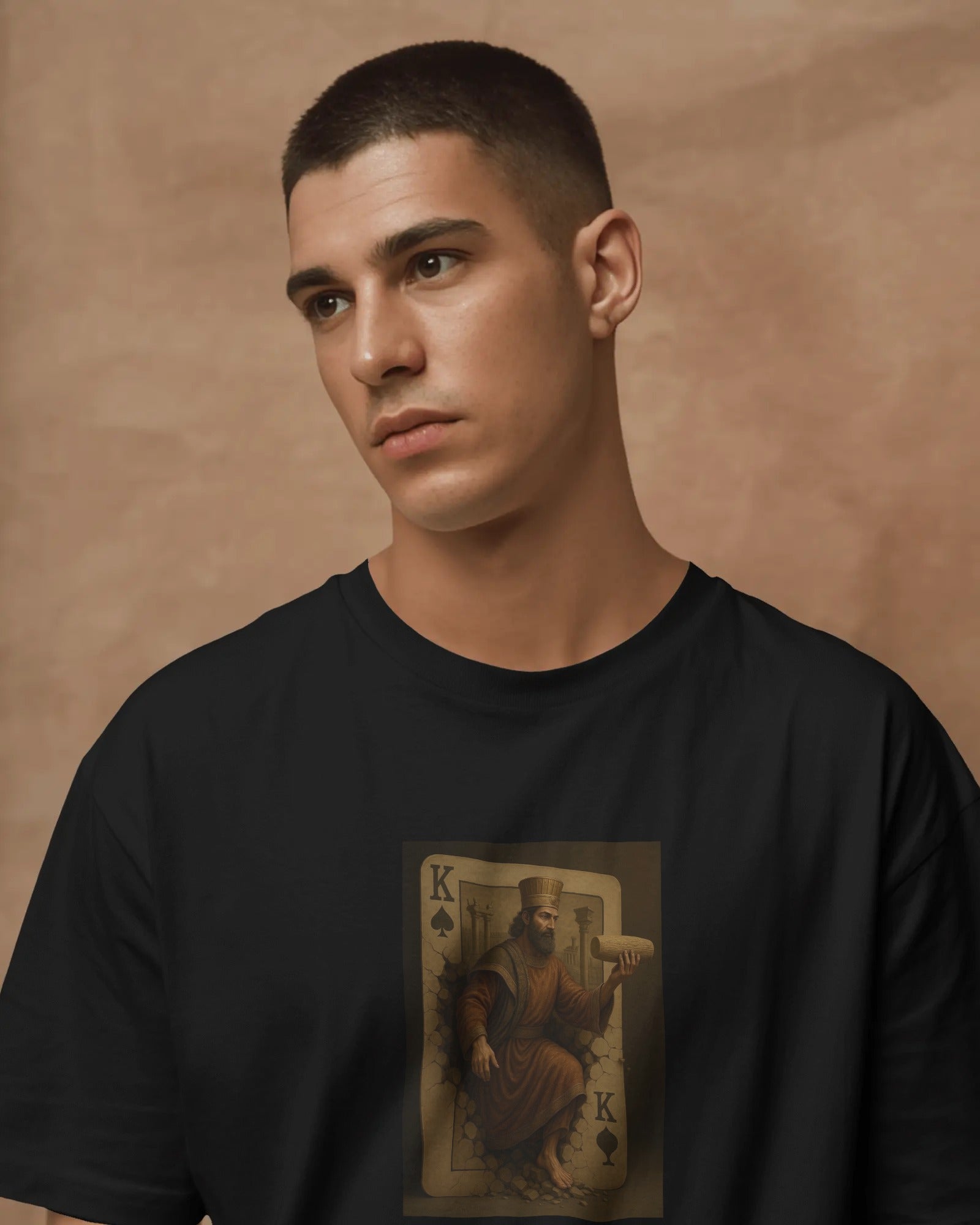 Cyrus The Great Playing Card T-Shirt | Persian King Graphic T-Shirt | FaraDesign