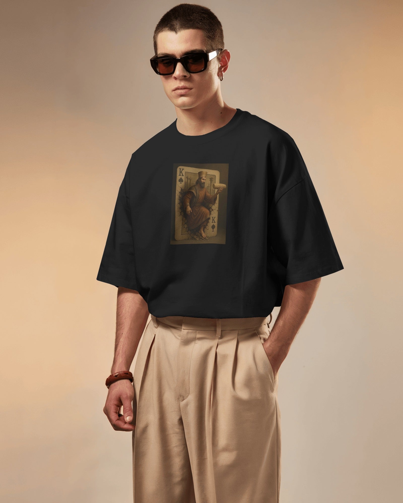 Cyrus The Great Playing Card T-Shirt | Persian King Graphic T-Shirt | FaraDesign