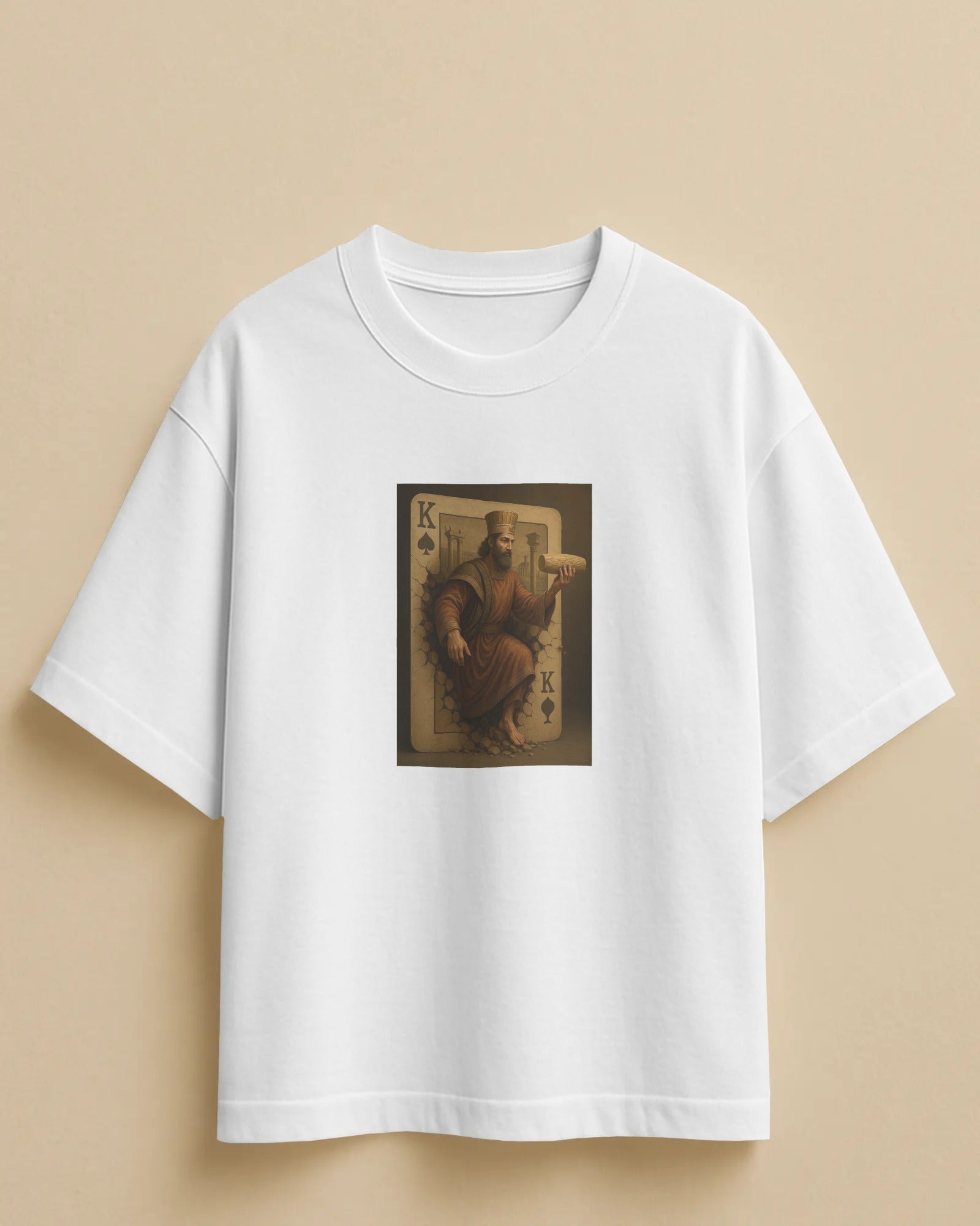 Cyrus The Great Playing Card T-Shirt | Persian King Graphic T-Shirt | FaraDesign