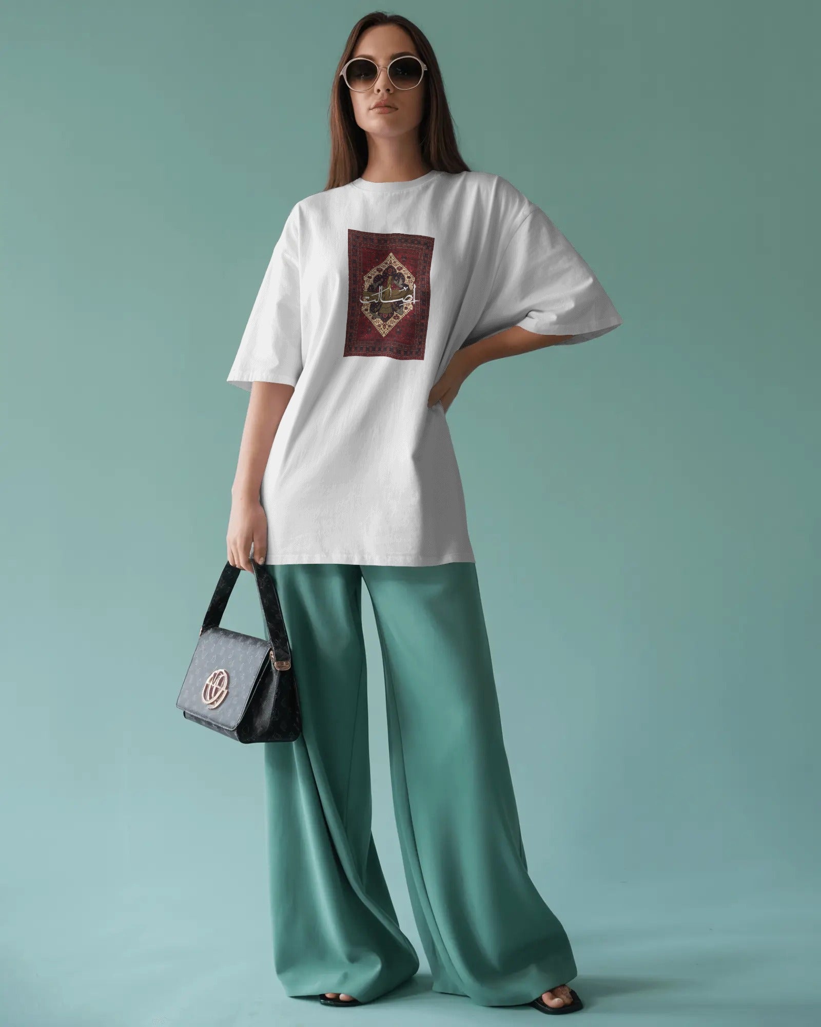 Esalat Persian Carpet T-Shirt | Women Oversized