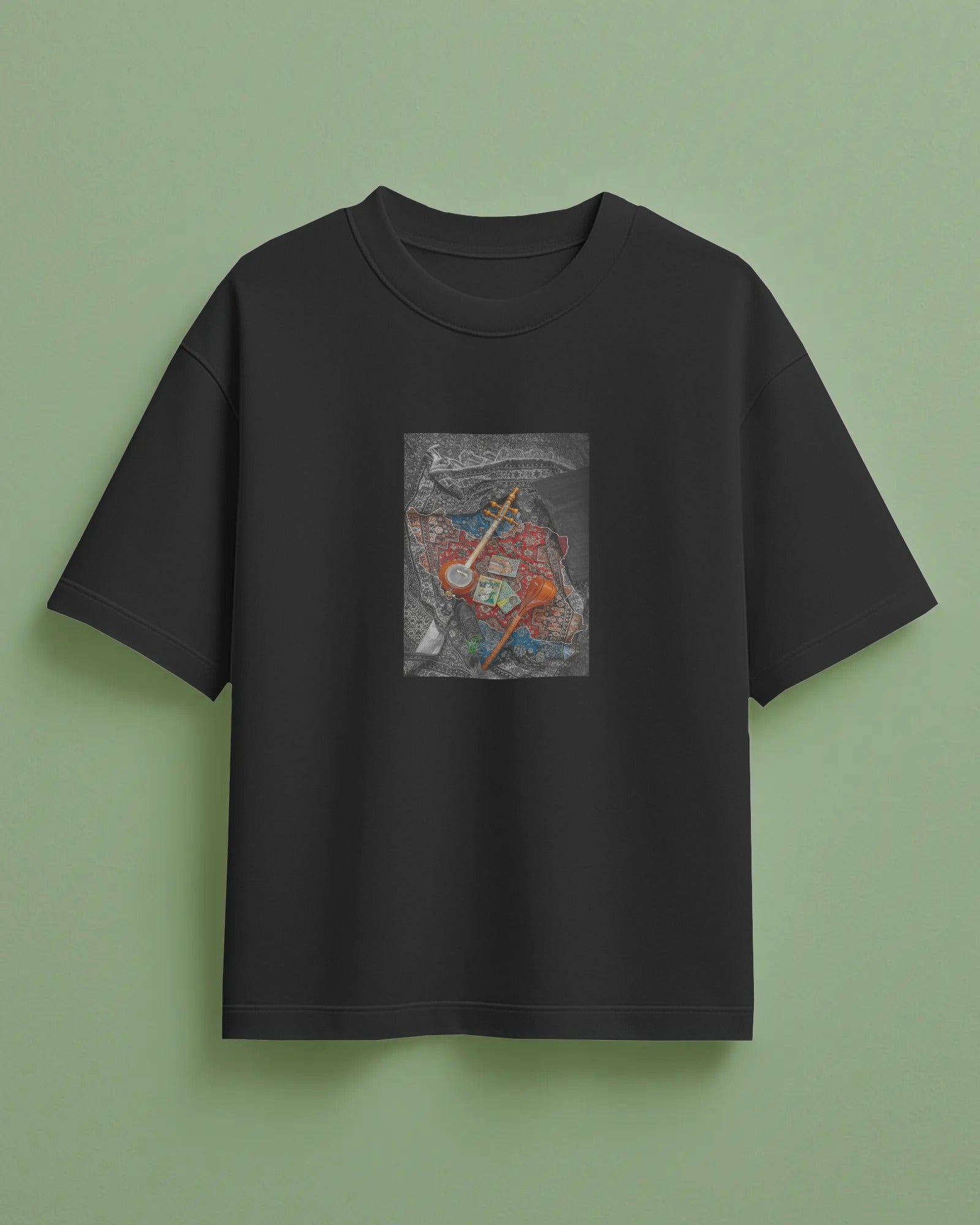 Iran Heritage Map Art T-Shirt | Women Oversized