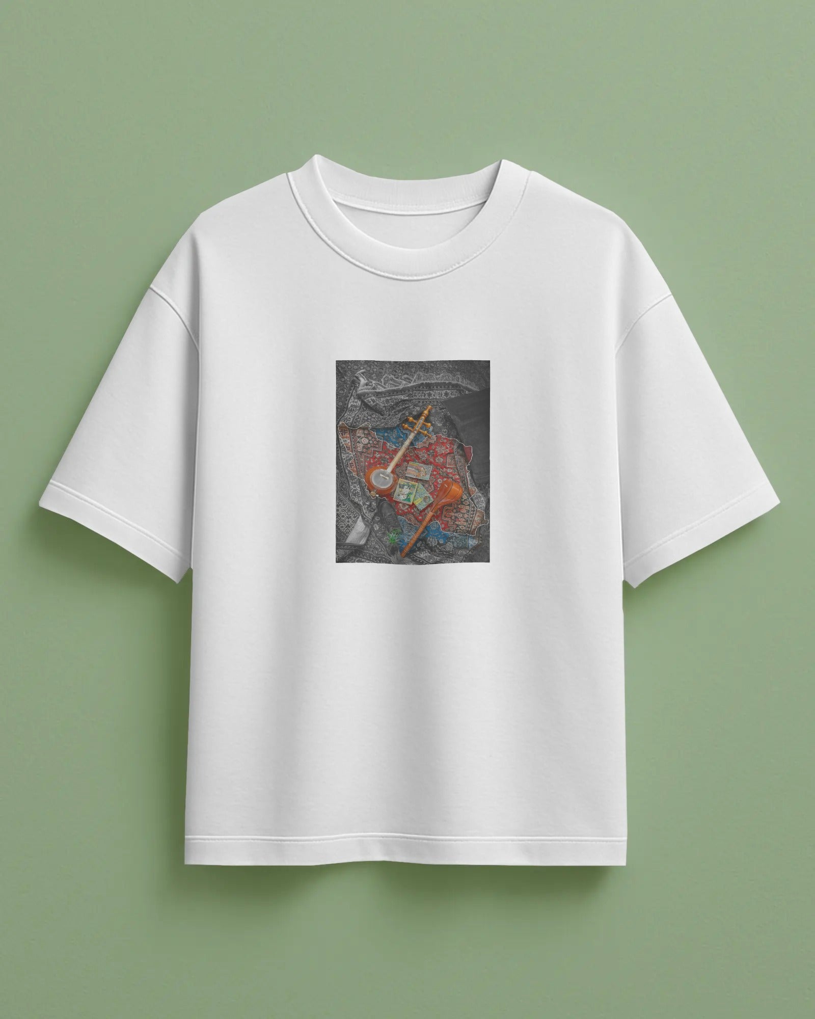 Iran Heritage Map Art T-Shirt | Women Oversized