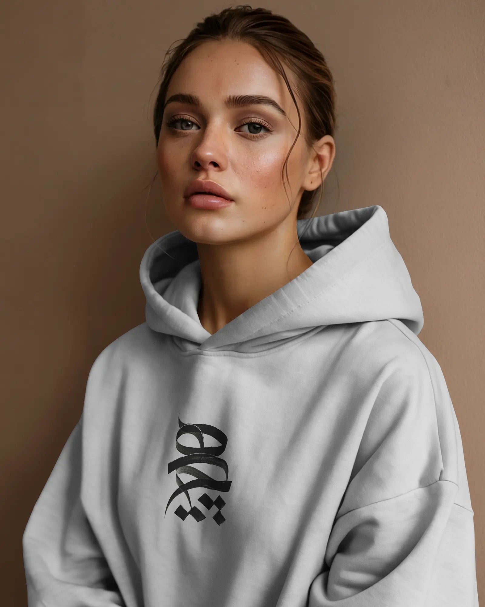 Hich (Oversized Hoodie) | Persian Calligraphy Minimal Design