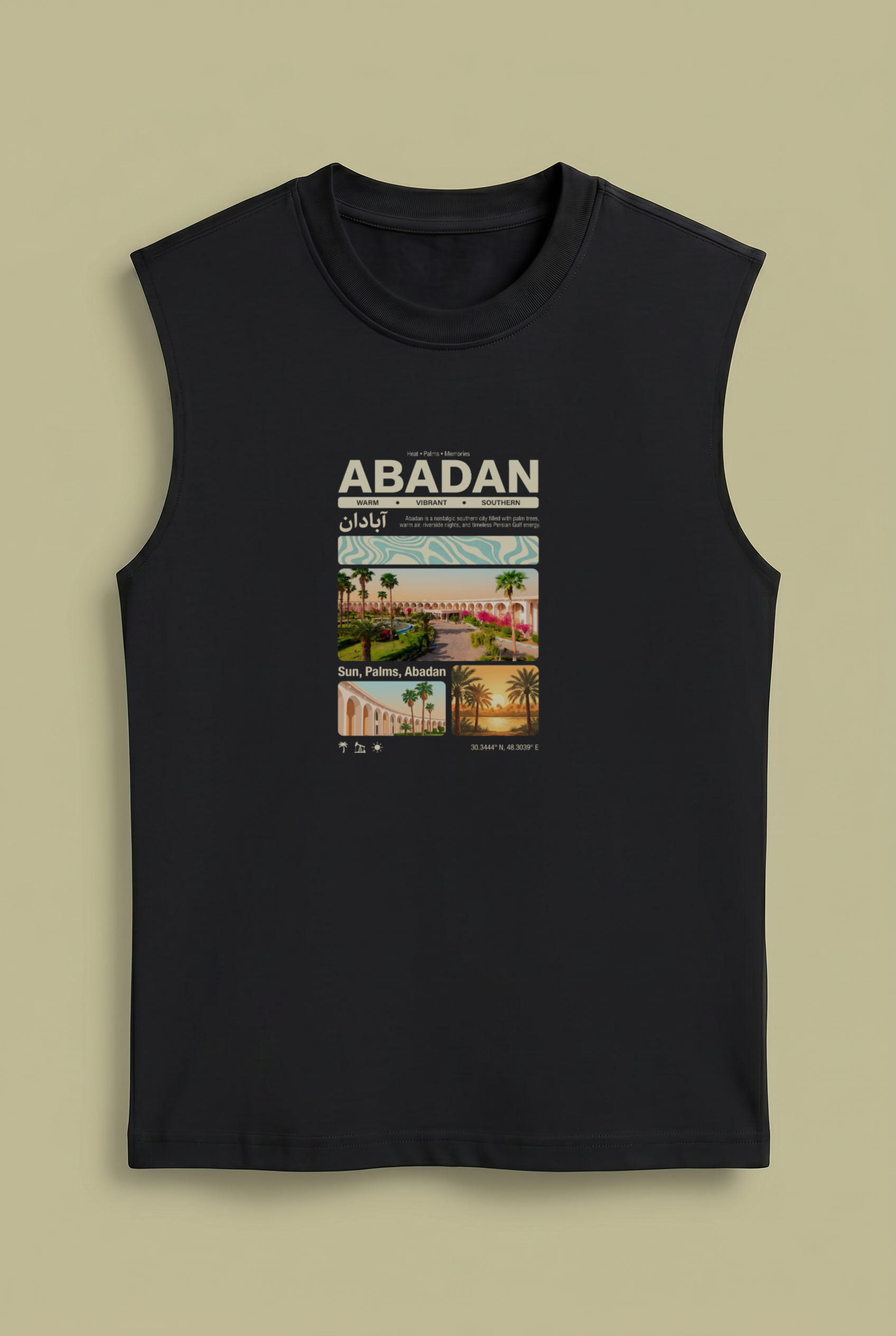 Abadan Summer Sleeveless – Persian Travel Poster Design