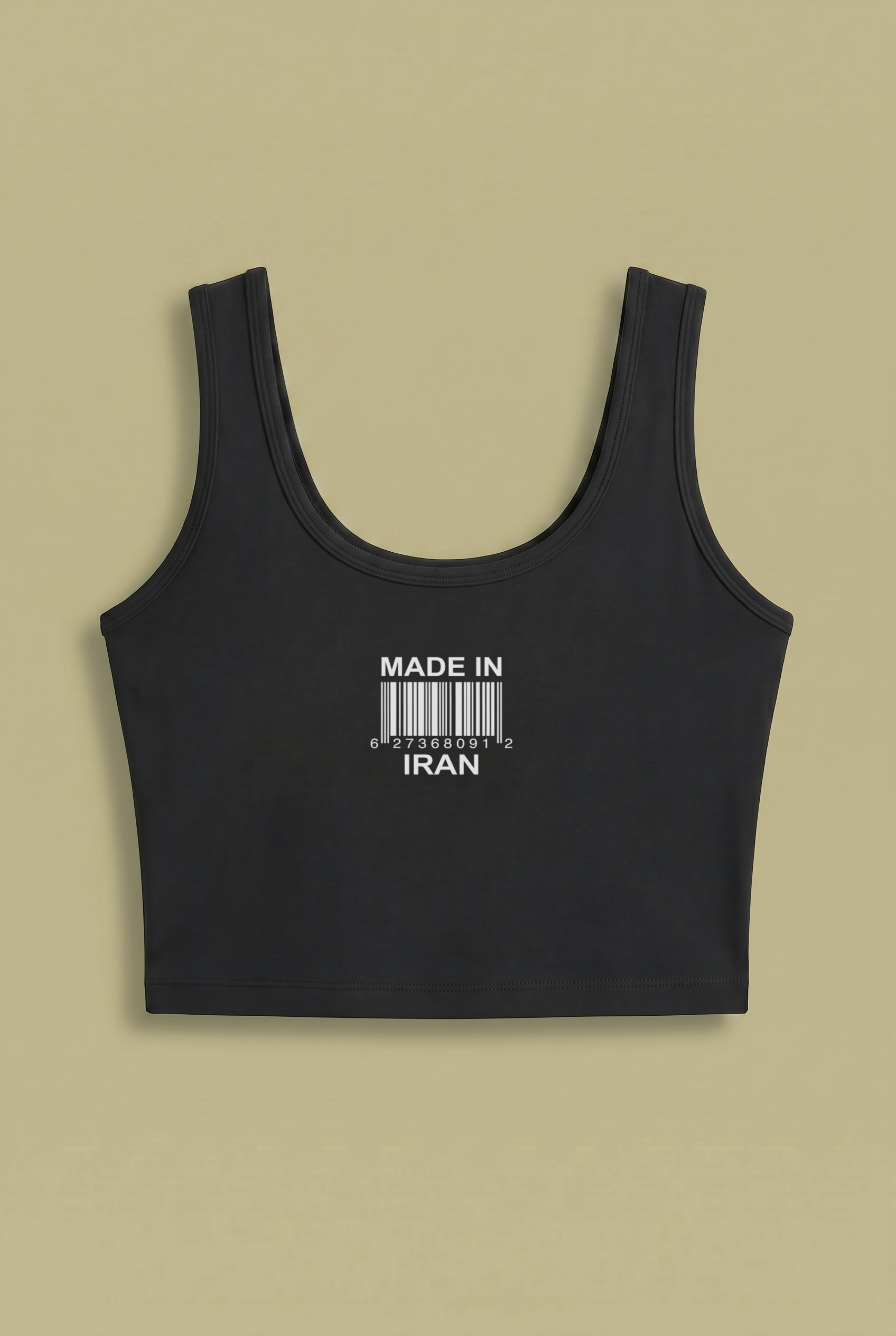 Made In Iran Crop Top – Barcode Design