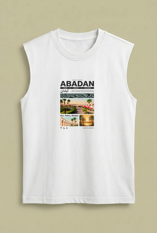 Abadan Summer Sleeveless – Persian Travel Poster Design