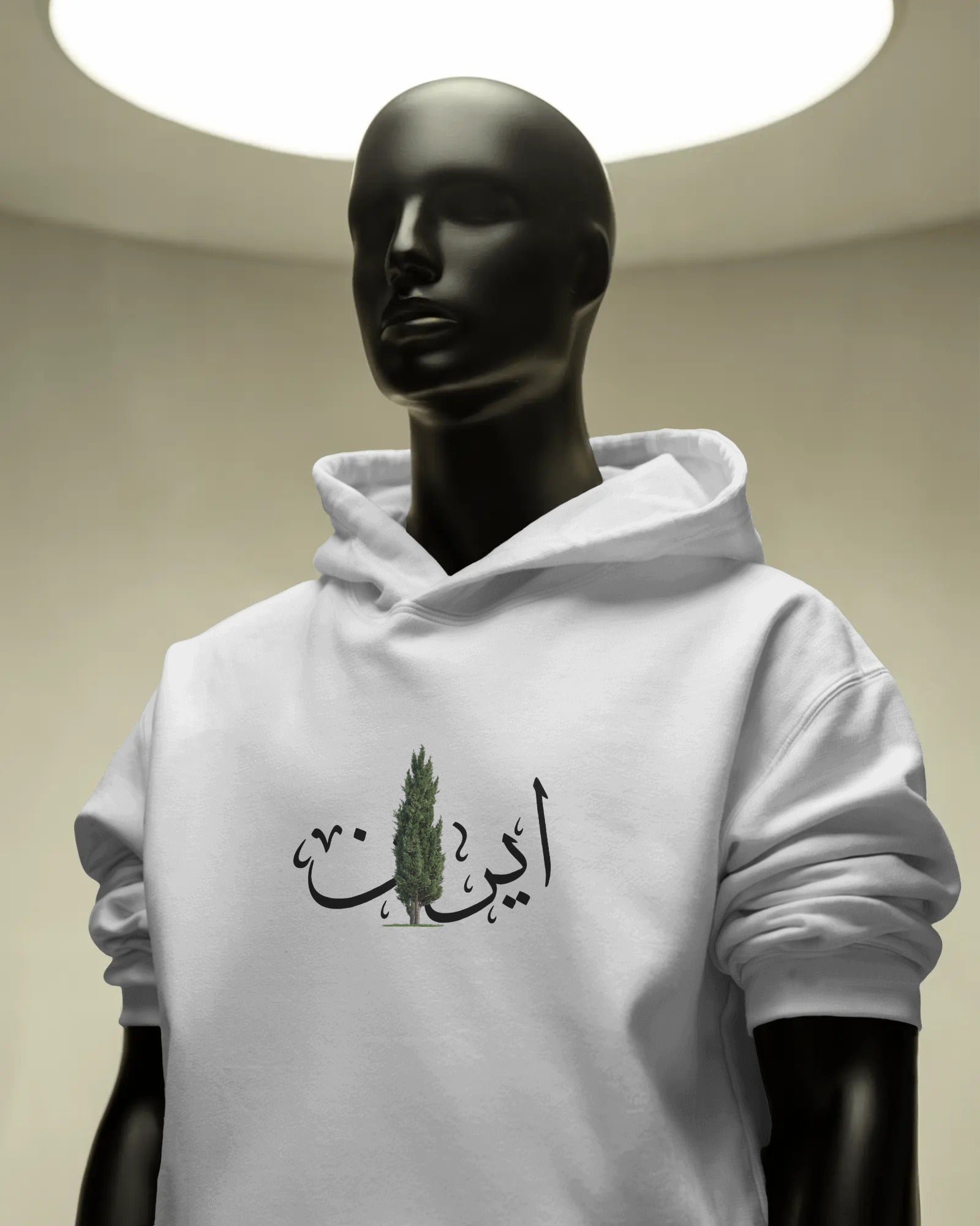 Iran Typography Hoodie | Cypress Tree Design | Persian Minimal Streetwear