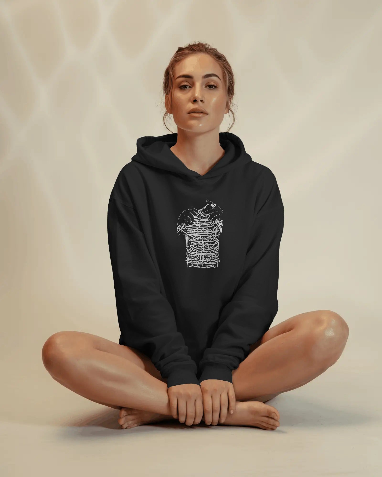 Persian Calligraphy Craft (Oversized Hoodie) | Minimal Artistic Design