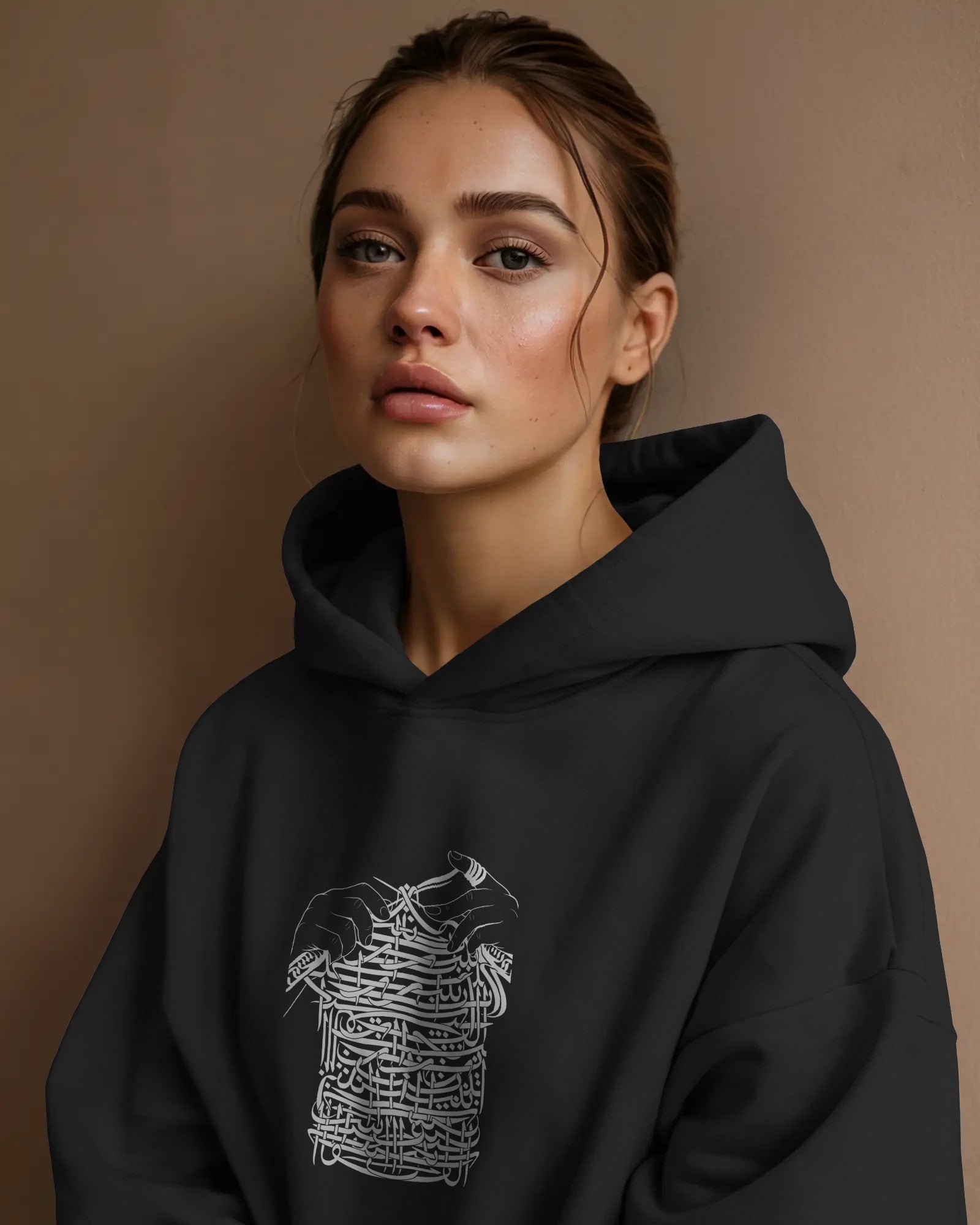 Persian Calligraphy Craft (Oversized Hoodie) | Minimal Artistic Design