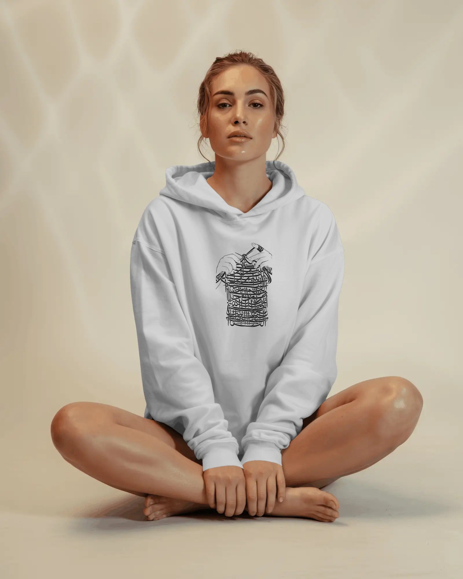 Persian Calligraphy Craft (Oversized Hoodie) | Minimal Artistic Design