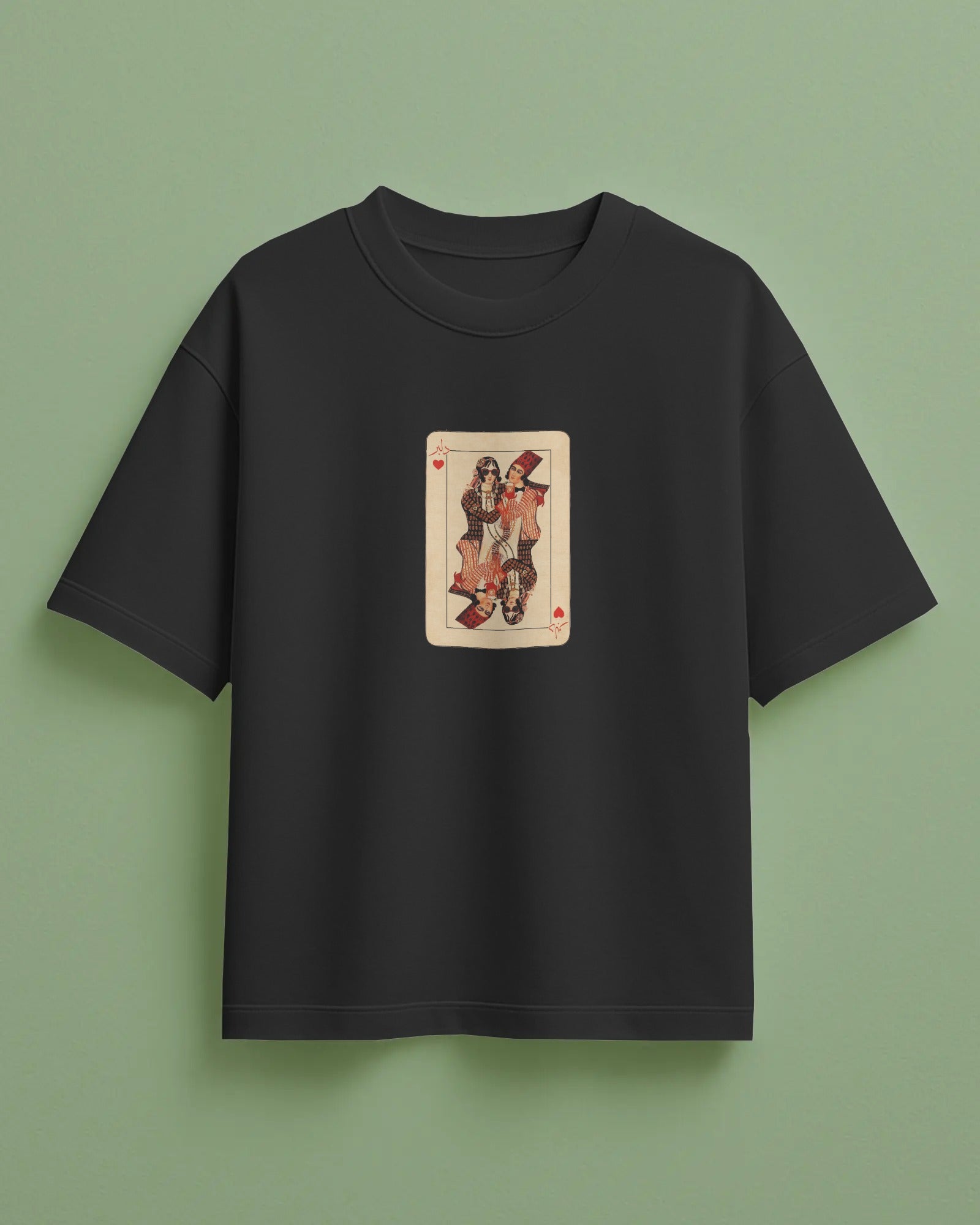 Delbar Playing Card T-Shirt | Women Oversized
