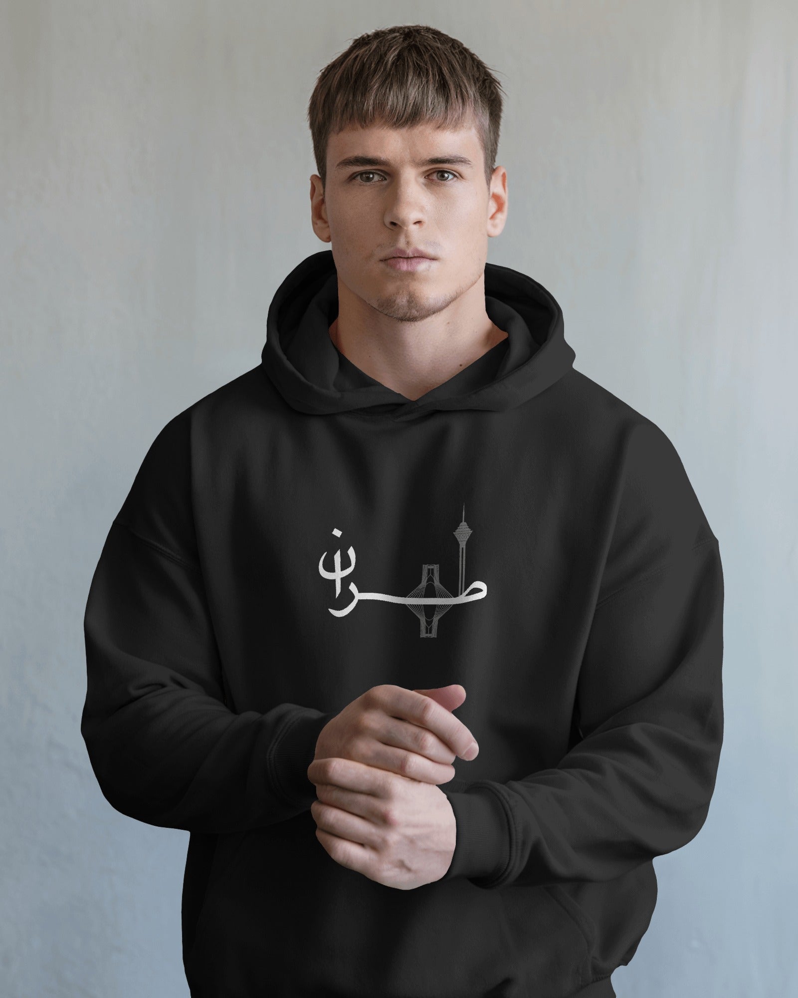 Tehran Typography Hoodie | Azadi & Milad Tower Design | Persian Streetwear
