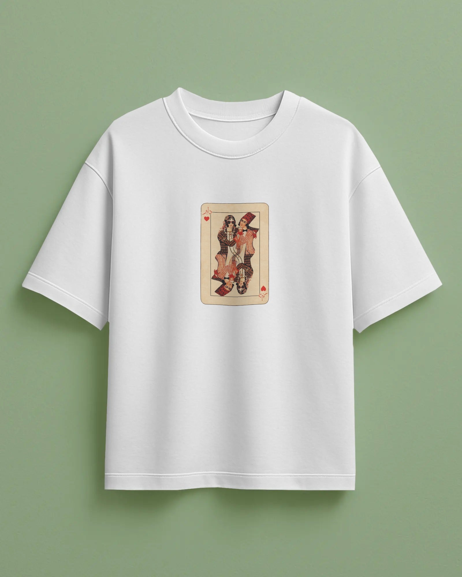 Delbar Playing Card T-Shirt | Women Oversized