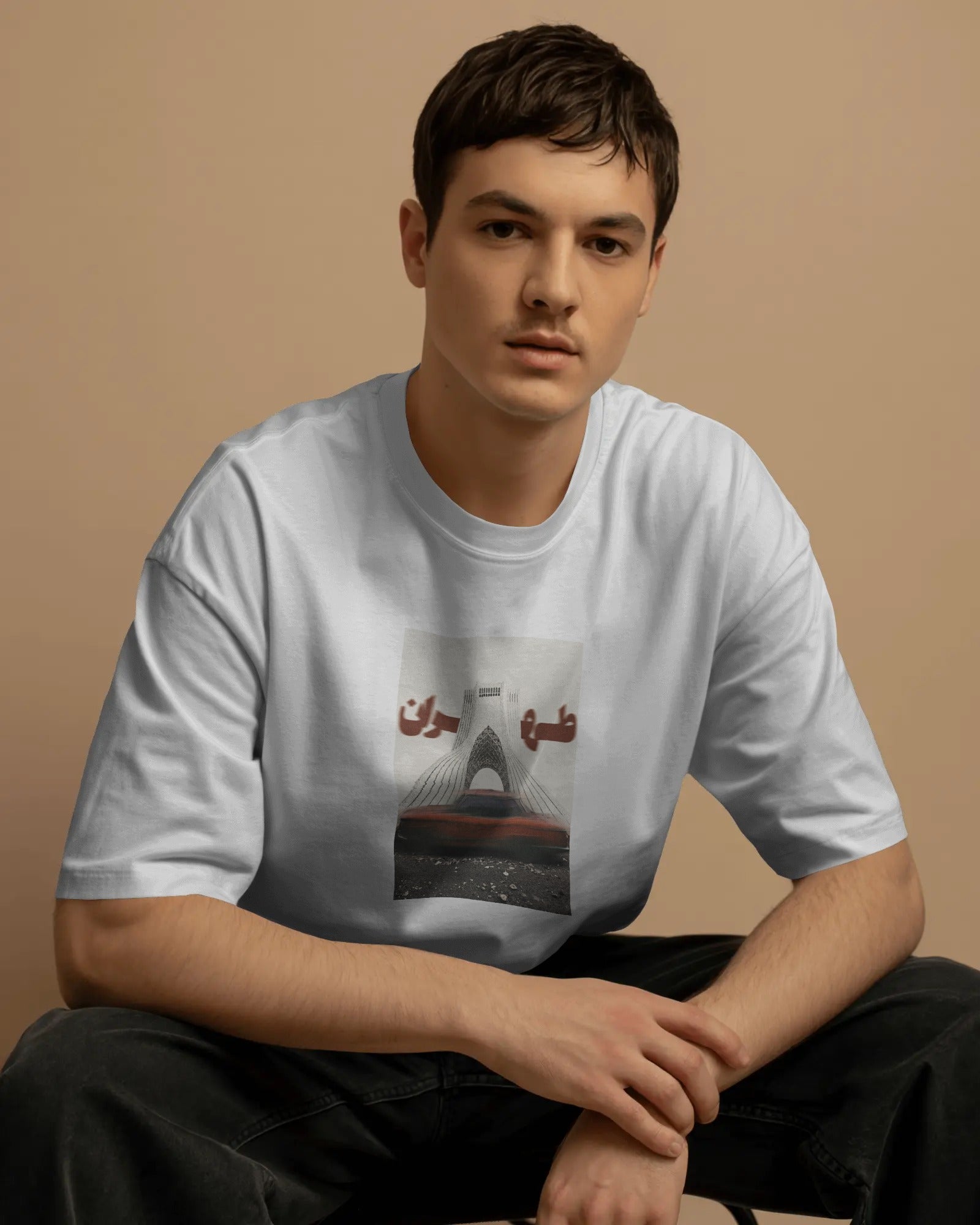 Tehran Azadi Tower T-Shirt | Minimal Persian City Graphic T-Shirt | FaraDesign