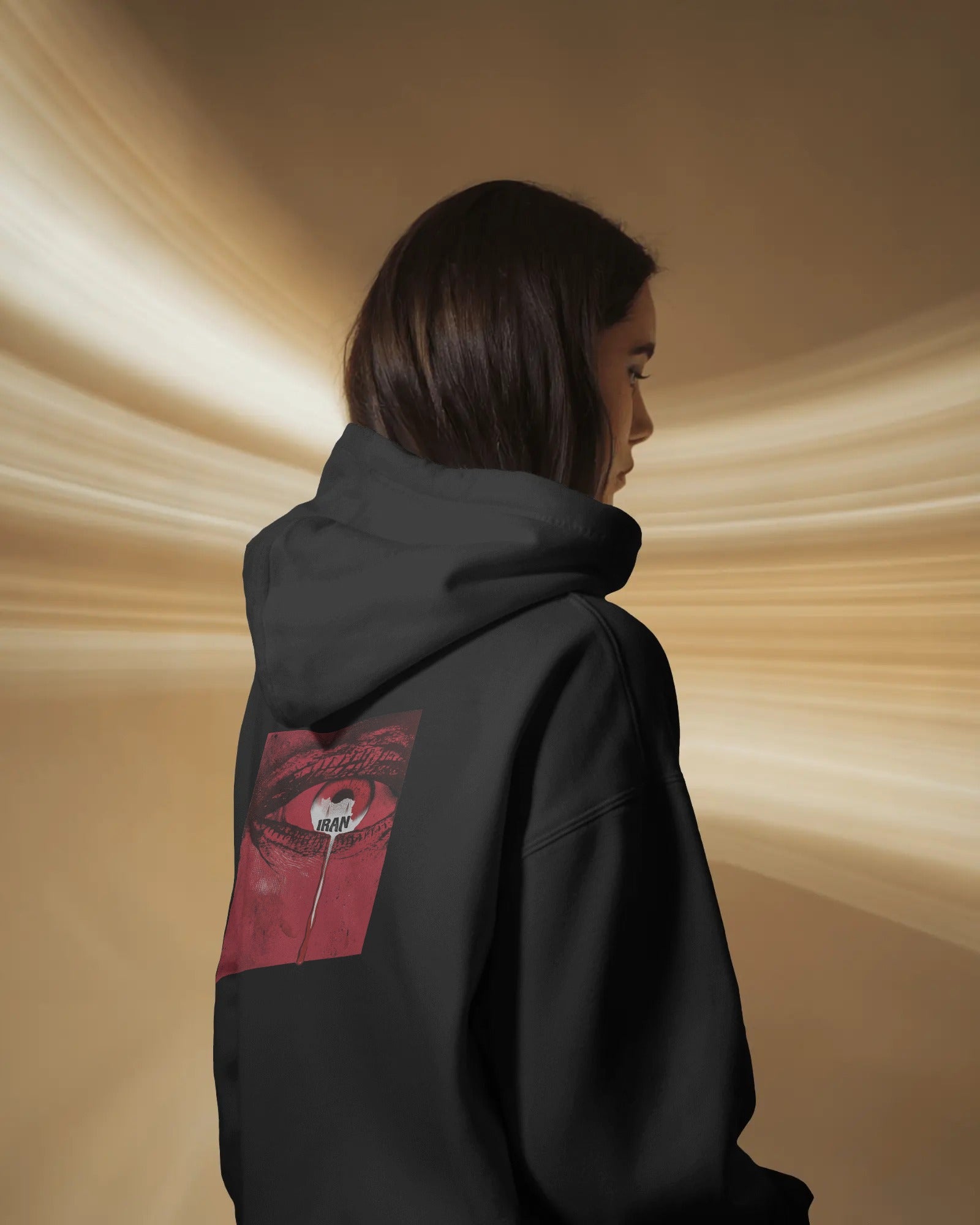Iran Eye (Oversized Hoodie) | Persian Conceptual Minimal Design