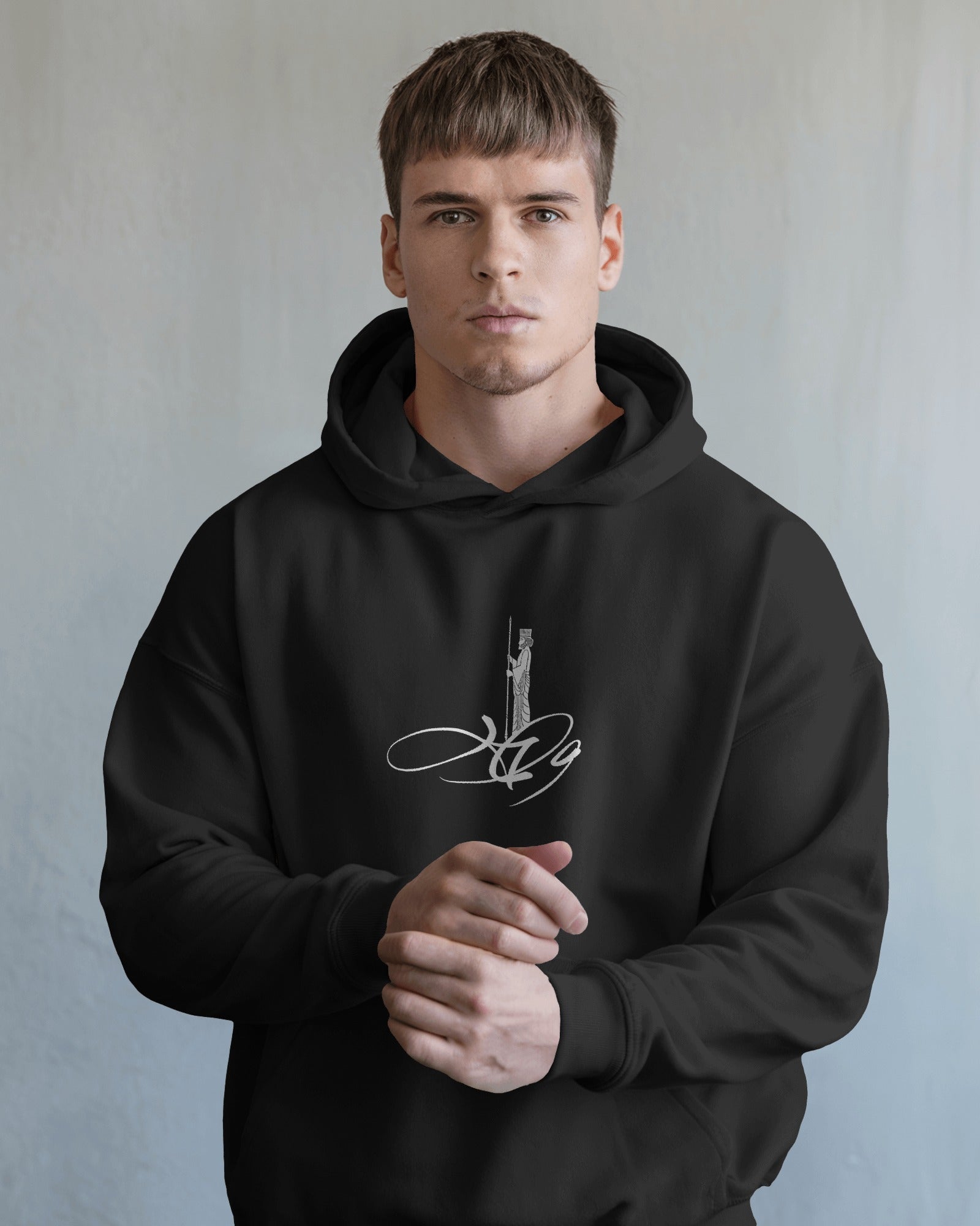 Vatan Typography Hoodie | Achaemenid Soldier Design