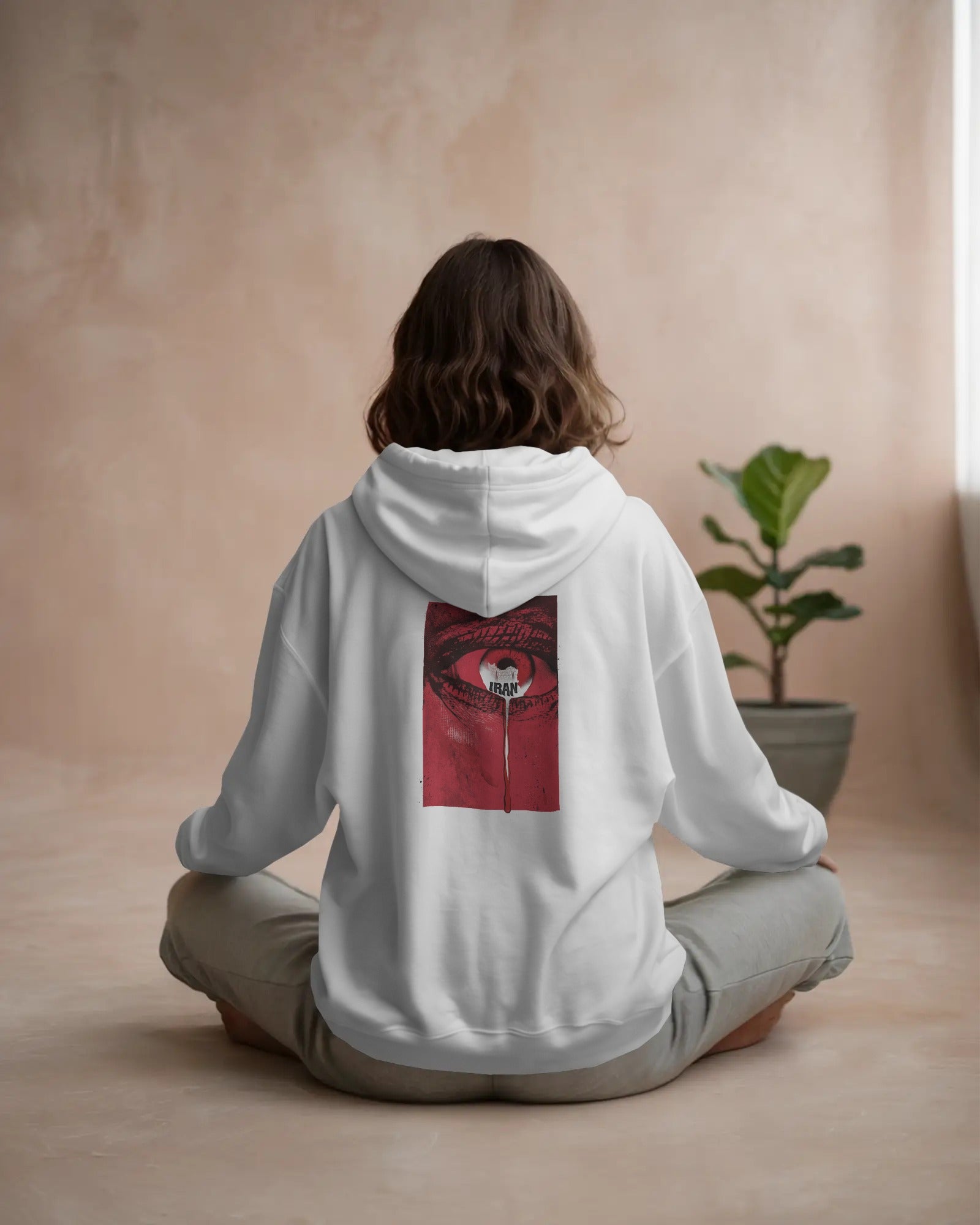 Iran Eye (Oversized Hoodie) | Persian Conceptual Minimal Design