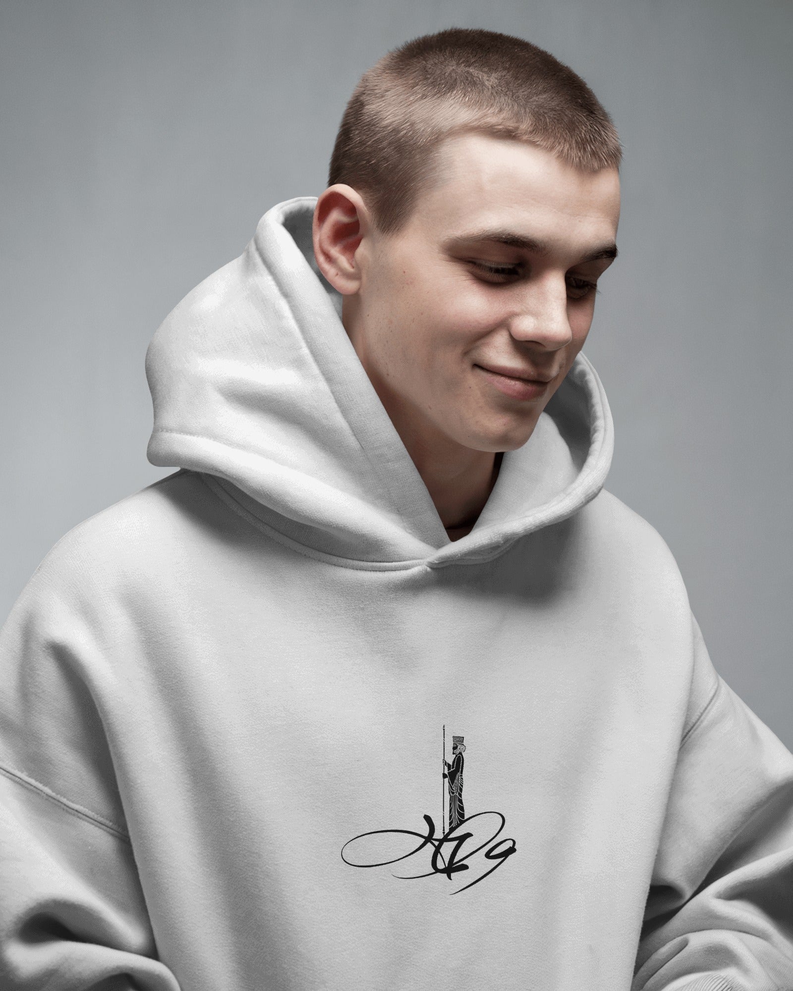 Vatan Typography Hoodie | Achaemenid Soldier Design