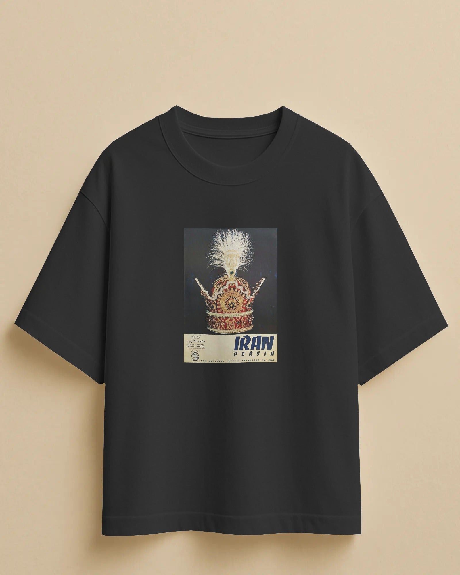 Iran Crown Vintage T-Shirt | Persian Royal Crown Graphic T-Shirt | Classic Iran Design