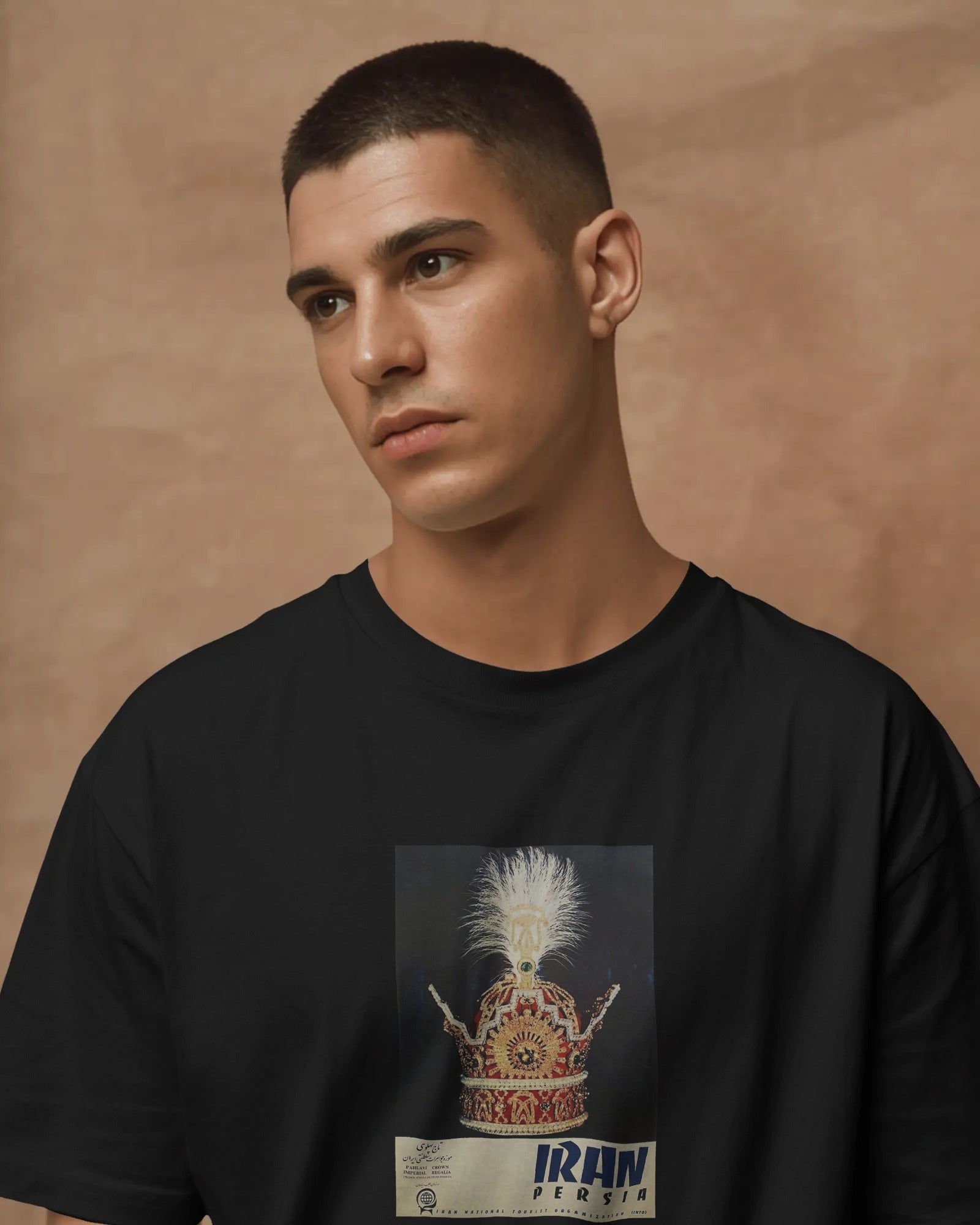 Iran Crown Vintage T-Shirt | Persian Royal Crown Graphic T-Shirt | Classic Iran Design