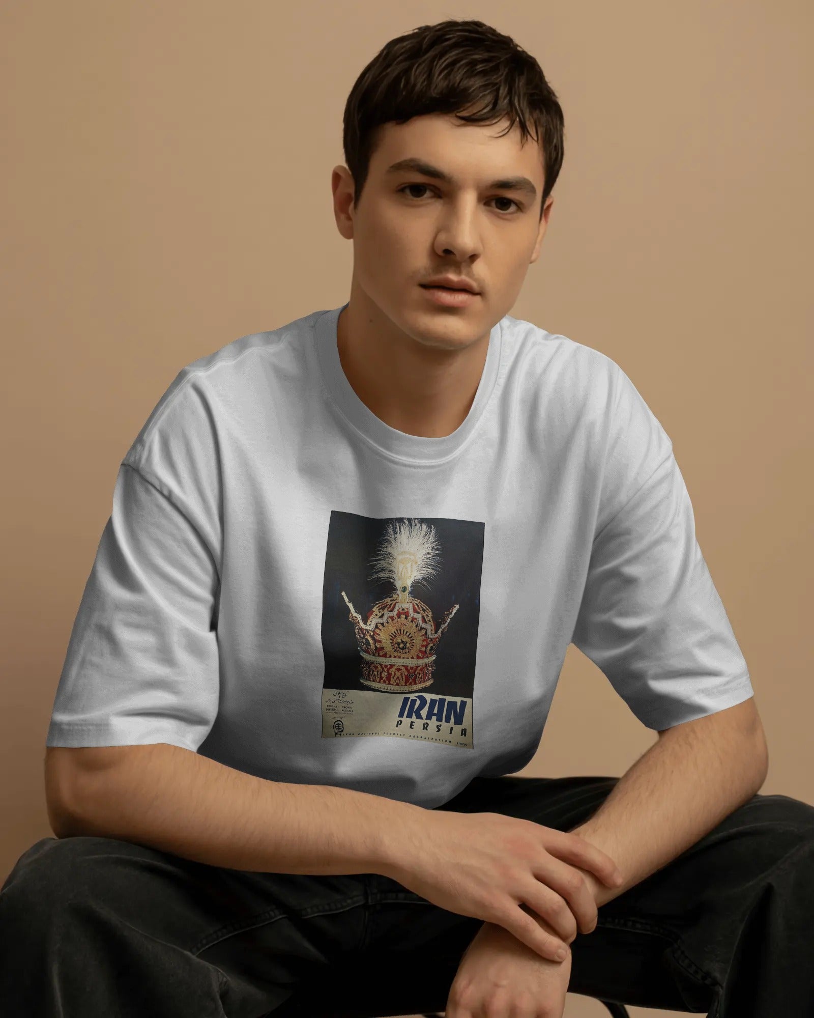 Iran Crown Vintage T-Shirt | Persian Royal Crown Graphic T-Shirt | Classic Iran Design