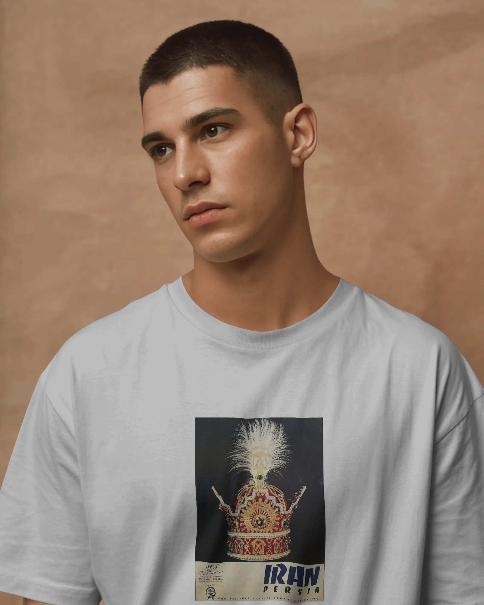 Iran Crown Vintage T-Shirt | Persian Royal Crown Graphic T-Shirt | Classic Iran Design