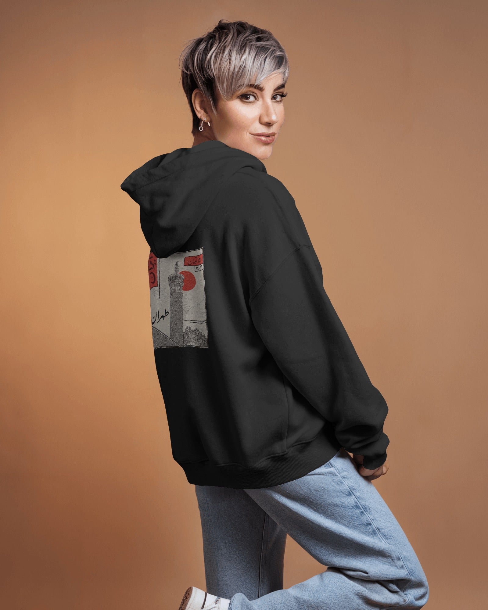 Tehran Stamp (Oversized Hoodie) | Persian Vintage Graphic Design